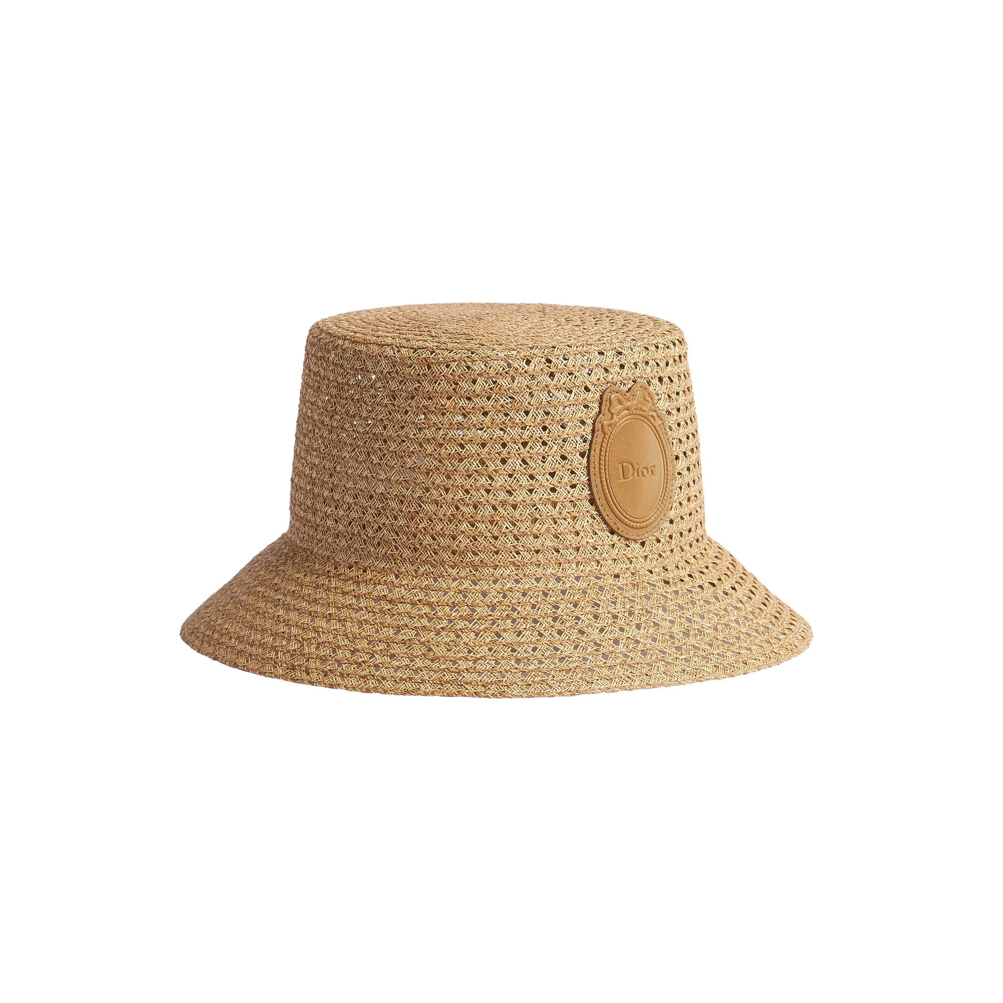 Dioriviera Dior Médaillon Teddy-D Small Brim Bucket Hat Natural