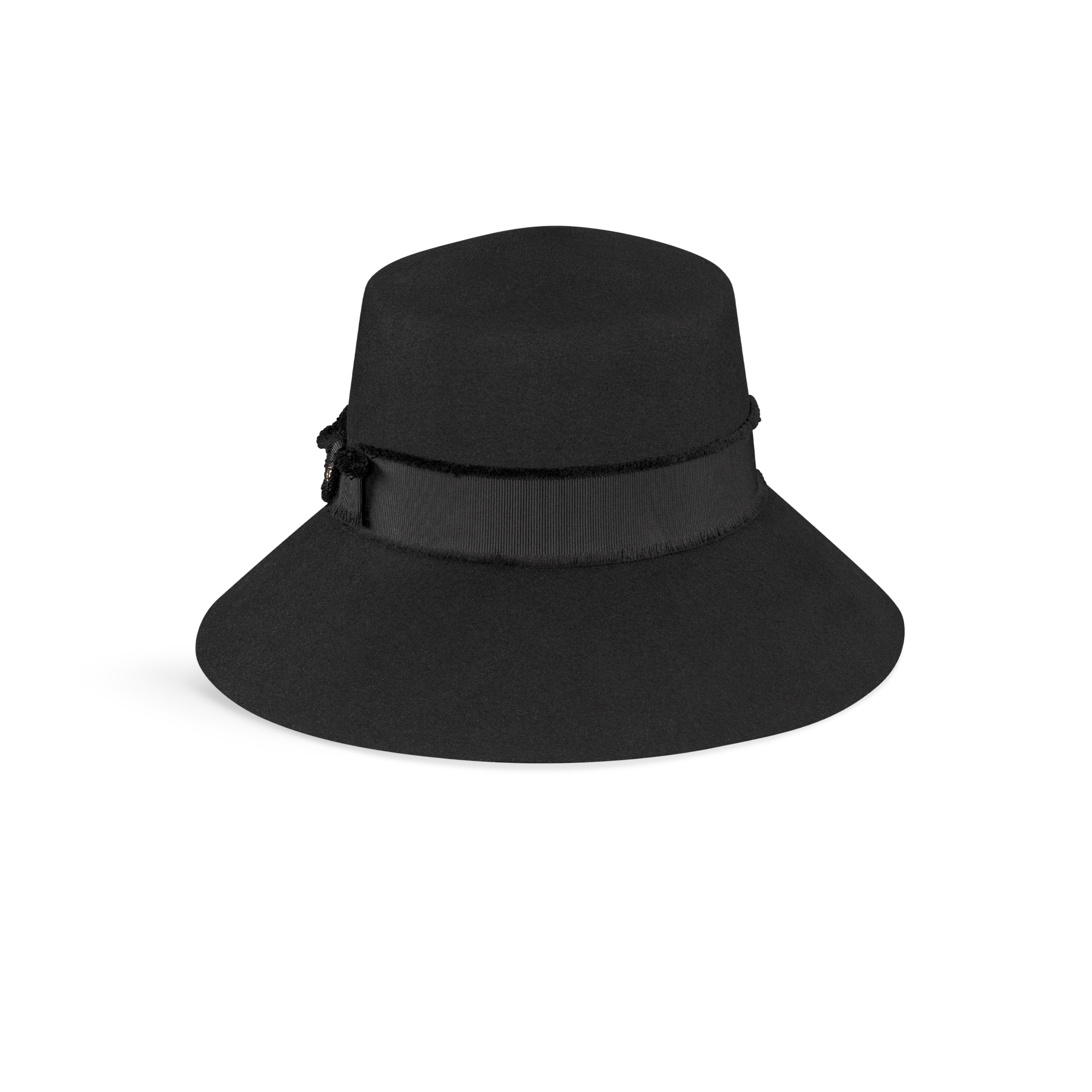 Bob Teddy-D Adiorable à long bord Feutre de lapin noir E01