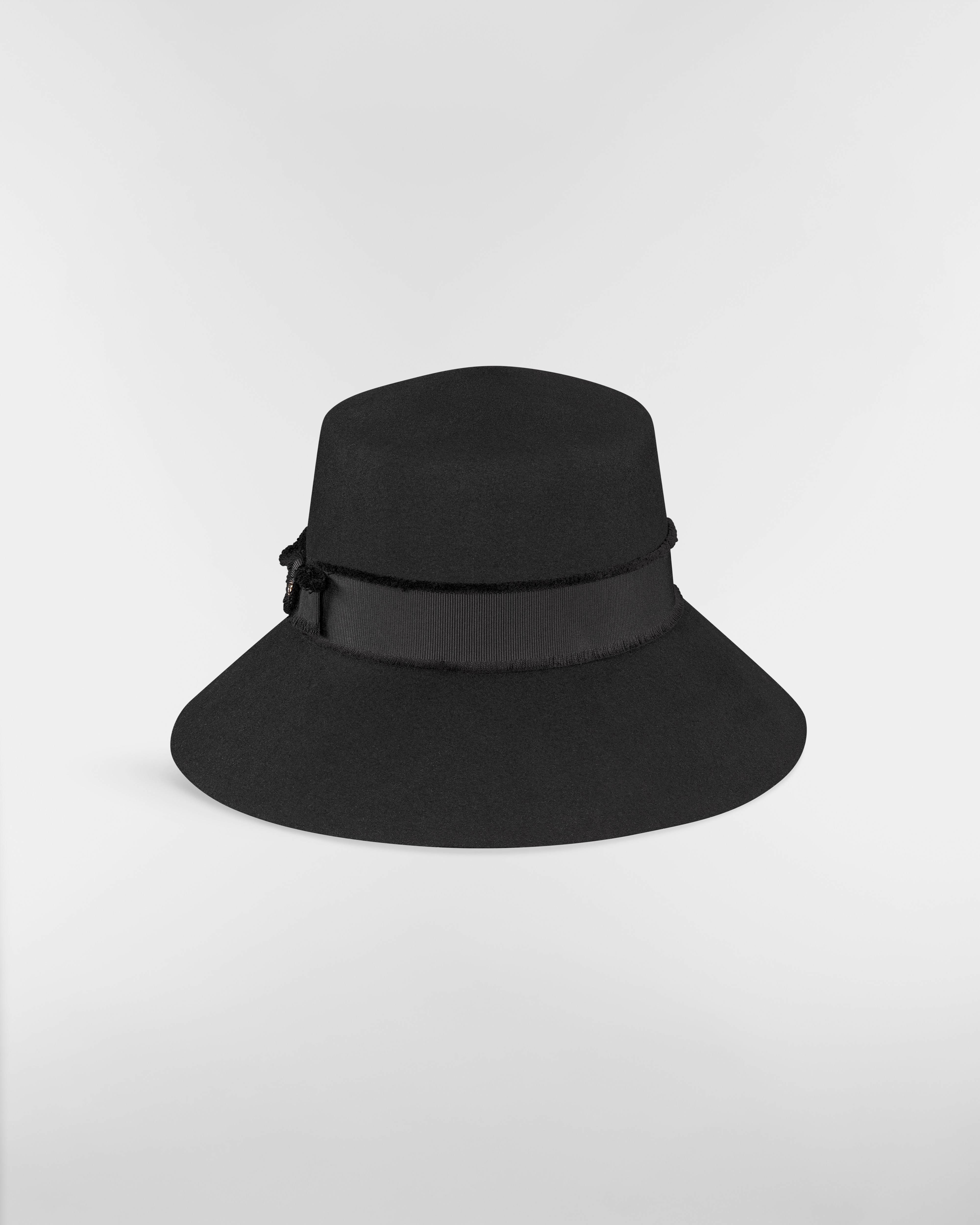 หมวกบัคเก็ตปีกกว้าง Teddy-D รุ่น Adiorable ผ้าสักหลาดขนกระต่ายสีดำ E01