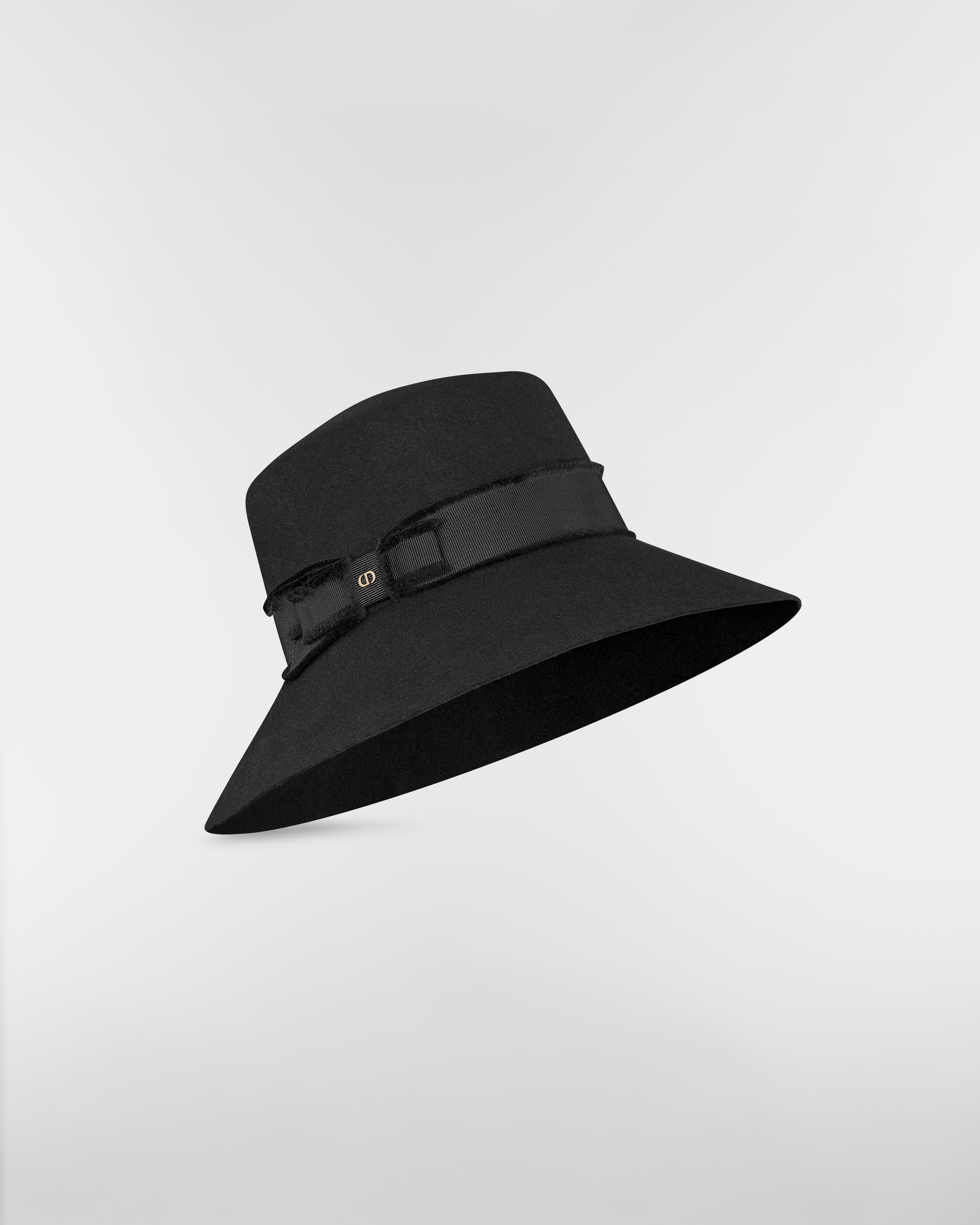 หมวกบัคเก็ตปีกกว้าง Teddy-D รุ่น Adiorable ผ้าสักหลาดขนกระต่ายสีดำ E03