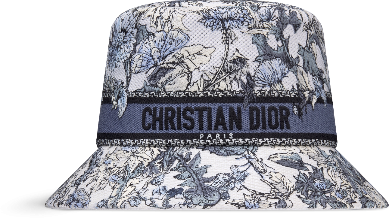 D-Bobby Dior Chardons Small-Brim Bucket Hat