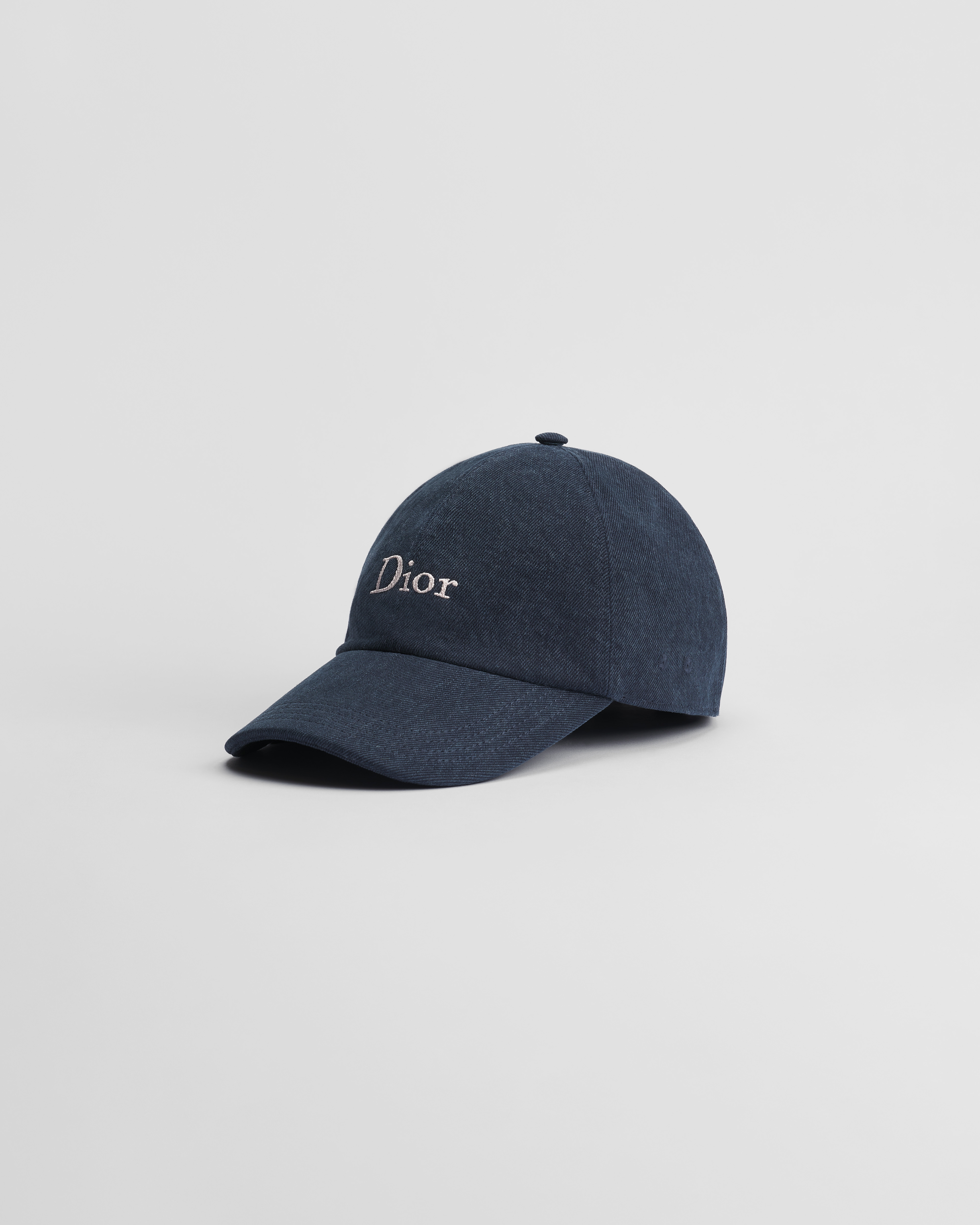 Casquette D-Player Toile de coton délavé bleu marine E03