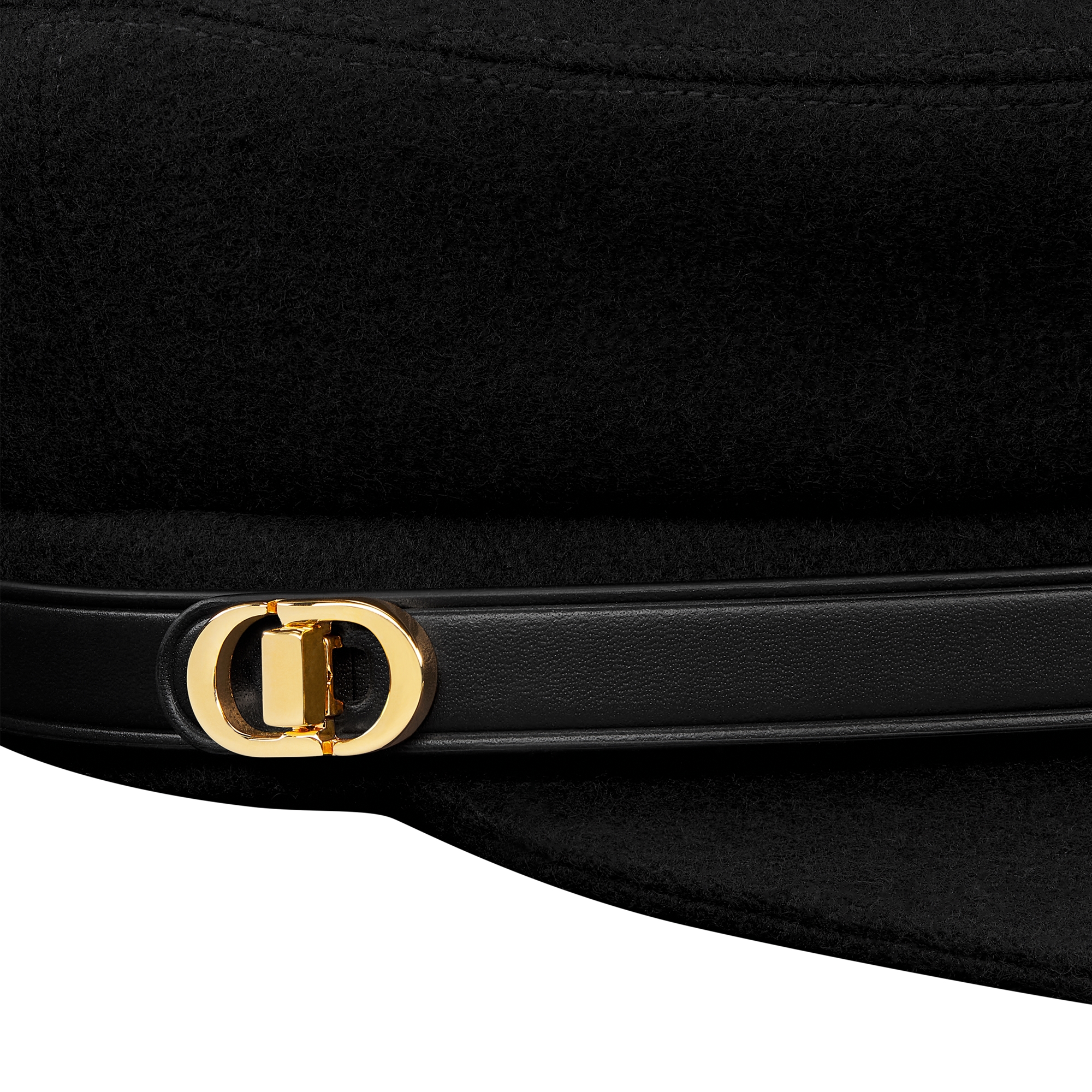 Dior Travel Cap Black Wool Felt E09