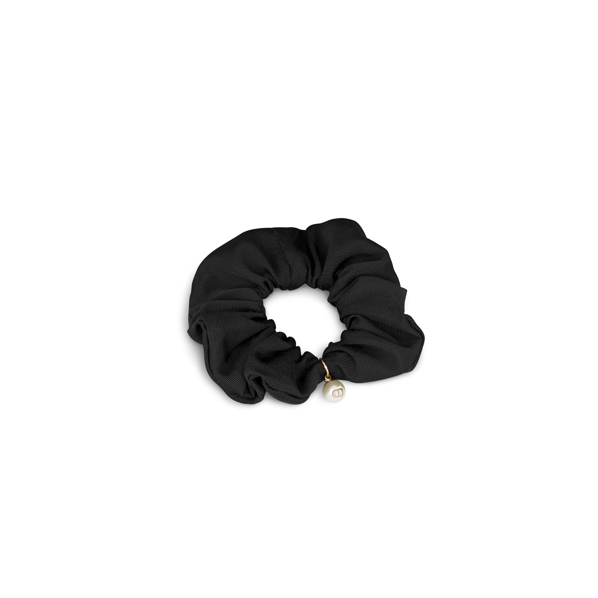 Dior Sweet 헤어 타이 블랙 그로그랭-이펙트 테크니컬 패브릭 E03