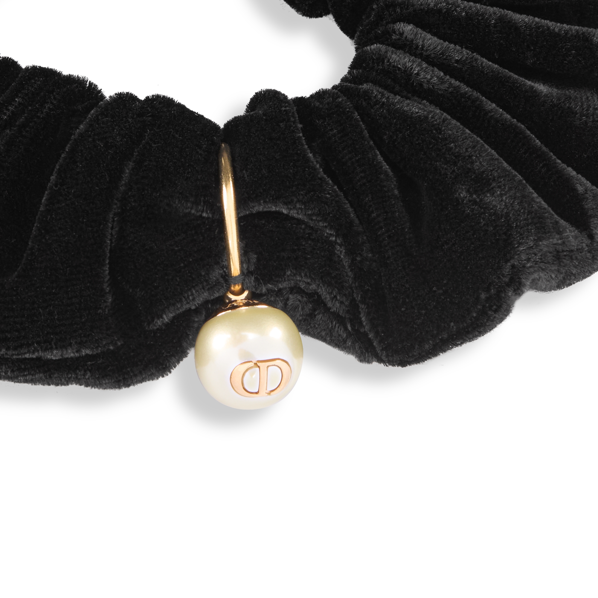 Dior Sweet Hair Tie Black Velvet E09