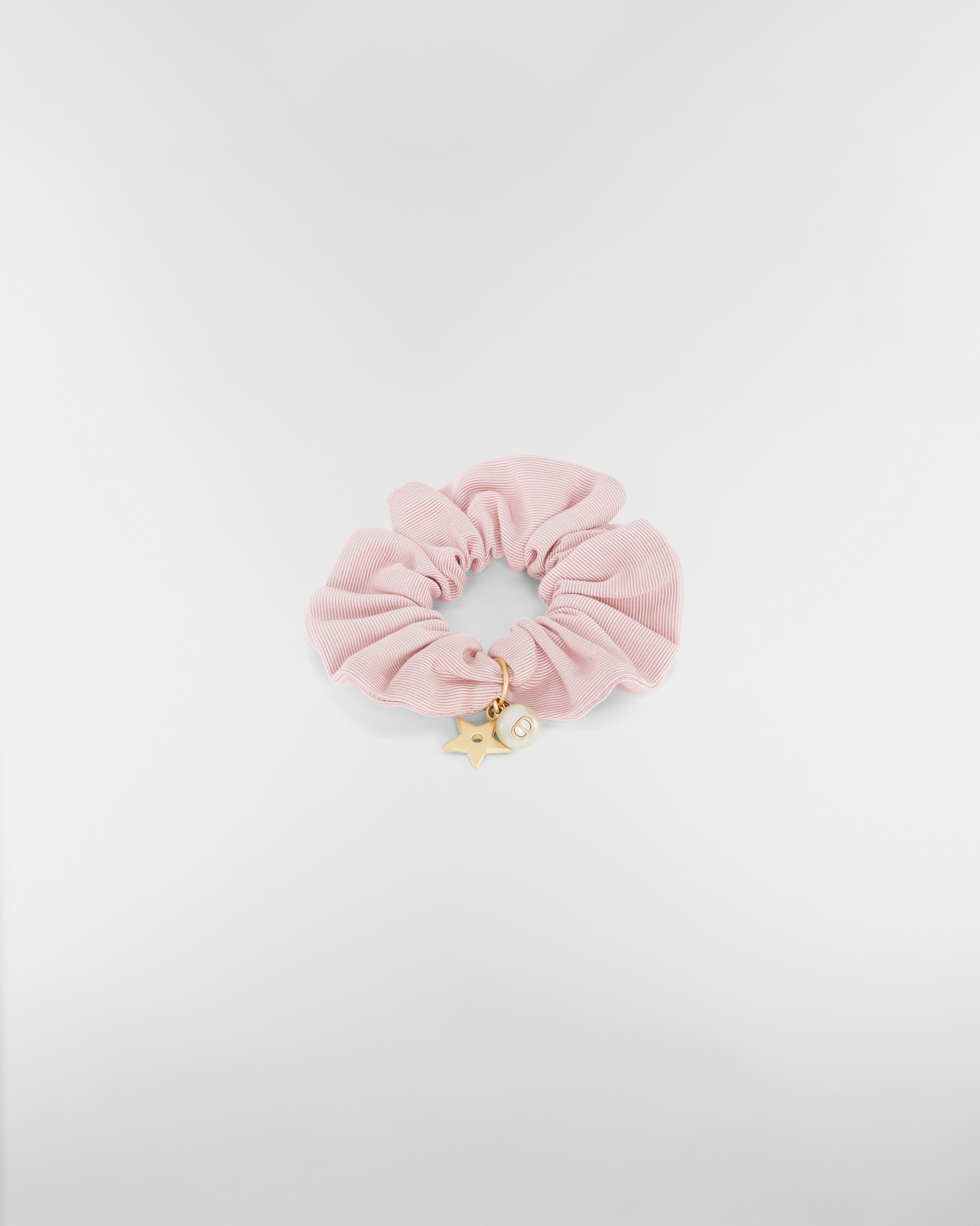 Dior Sweet Hair Tie Pale Pink Grosgrain-Effect Technical Fabric E01