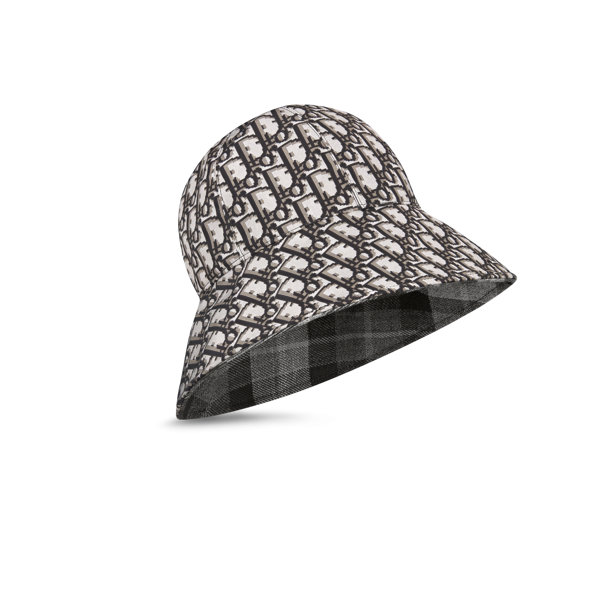 Yves Saint Laurent - Chapeau en lin noir avec ceinture en organza extra longue