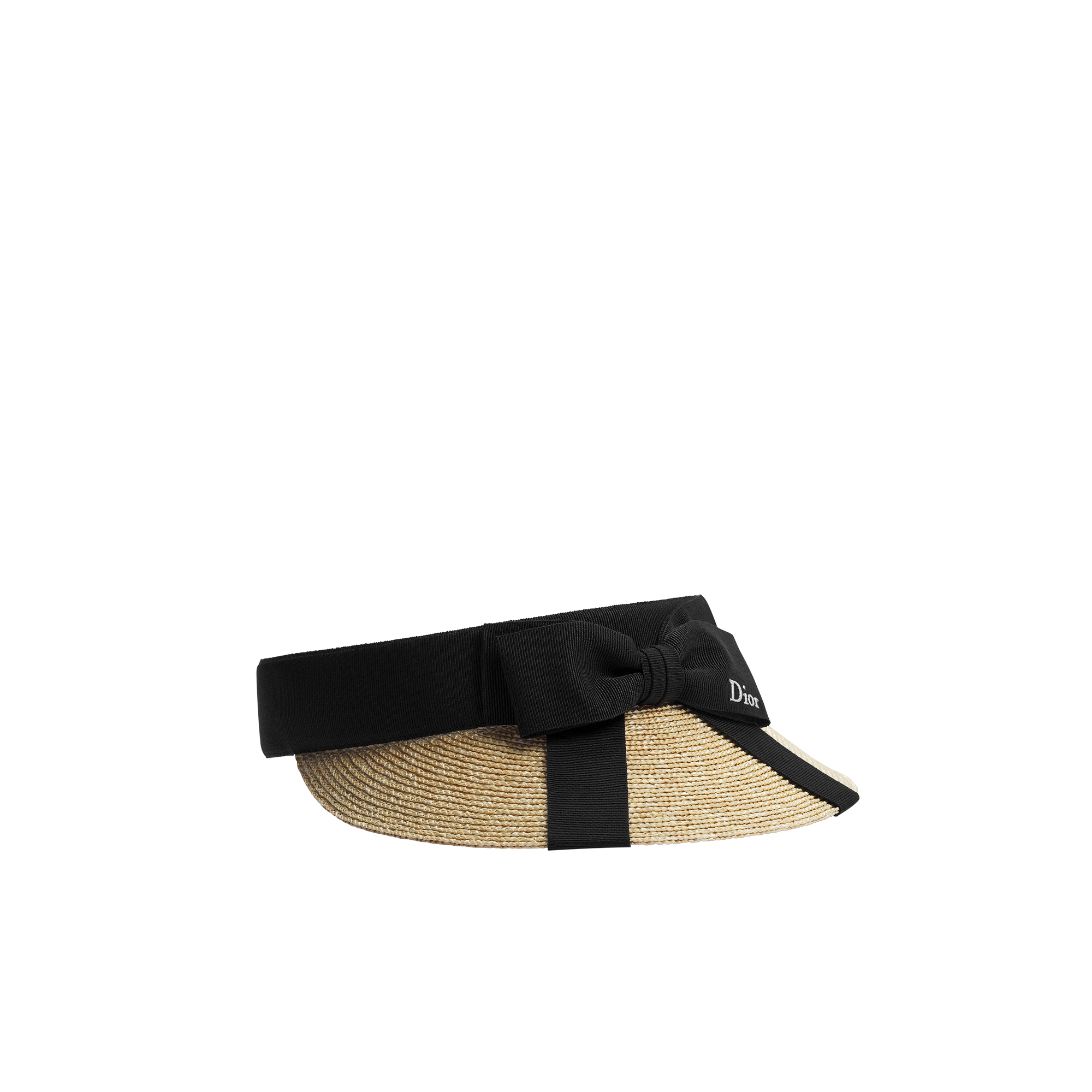  Straw and Black Grosgrain