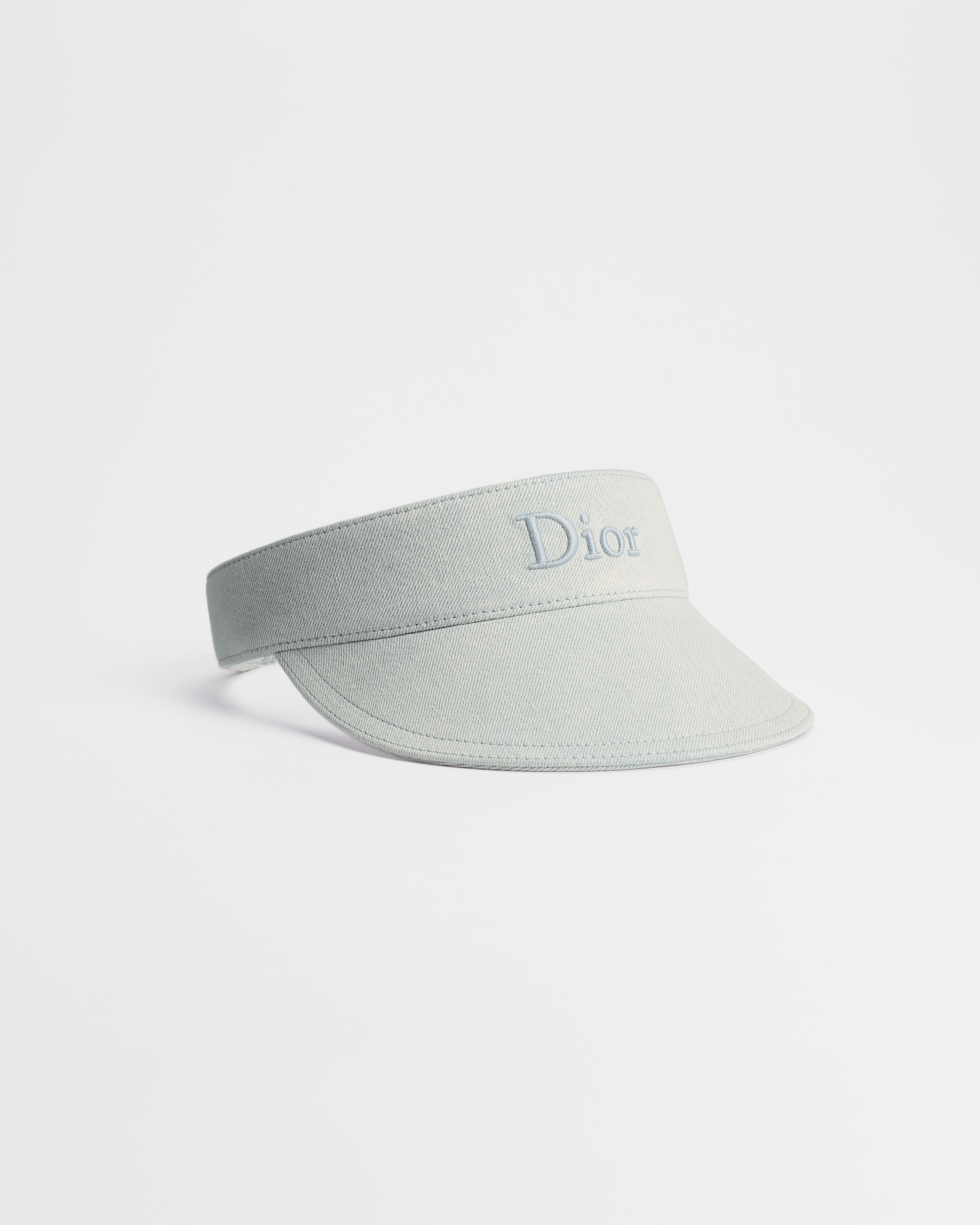 Dioriviera D-Smash Visor Light Blue Cotton Denim E03