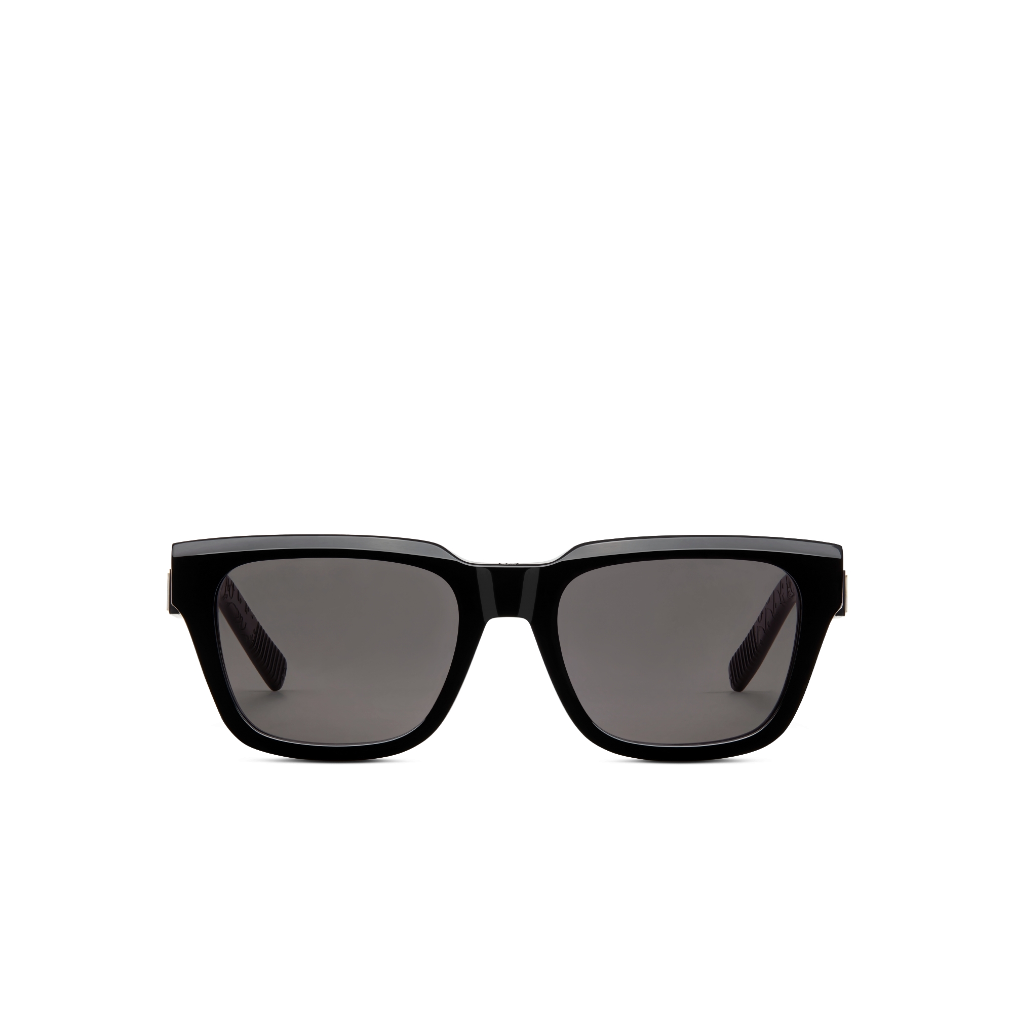 DiorB23 S1I Lunettes de soleil rectangulaires noires E01