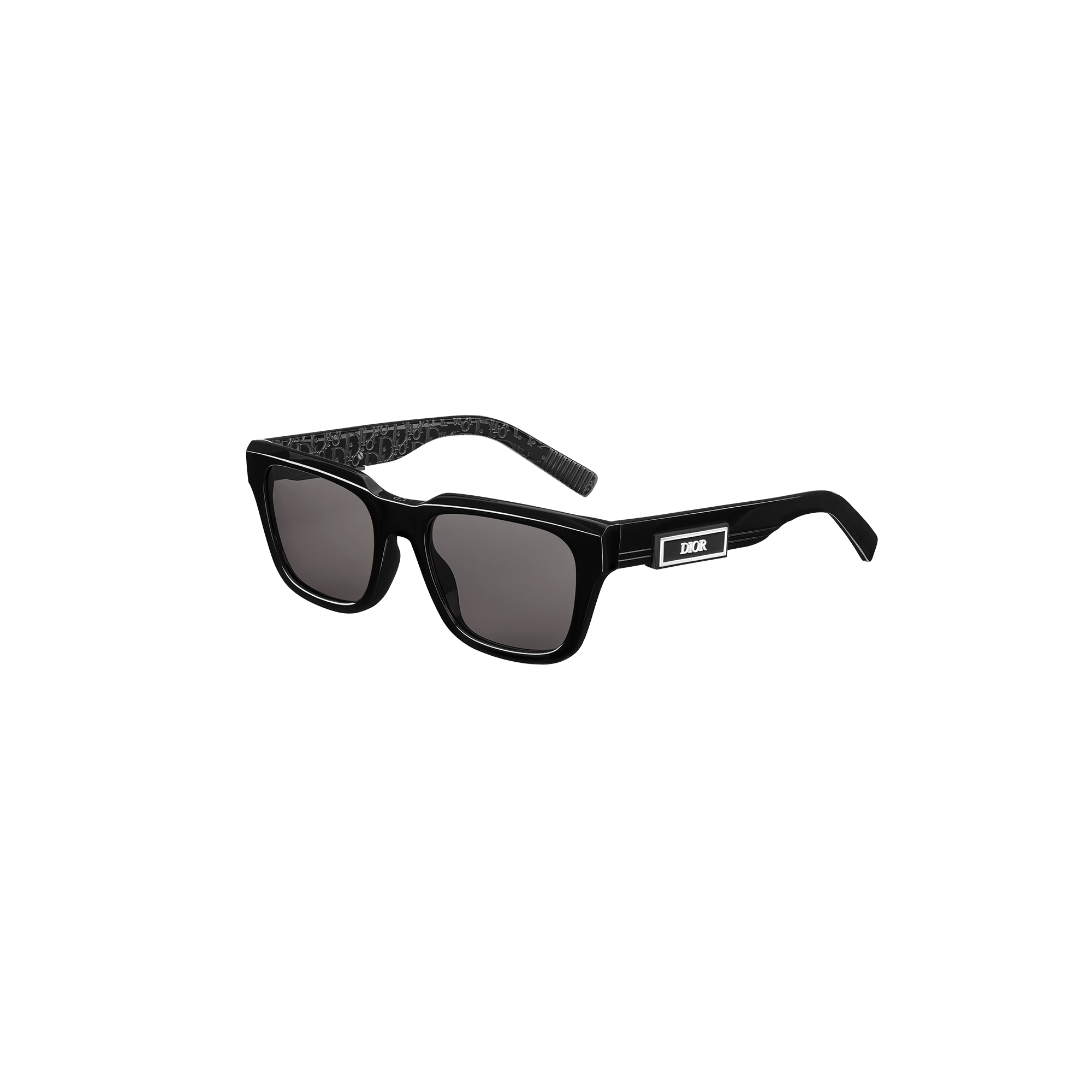 DiorB23 S1I Black Rectangular Sunglasses | DIOR