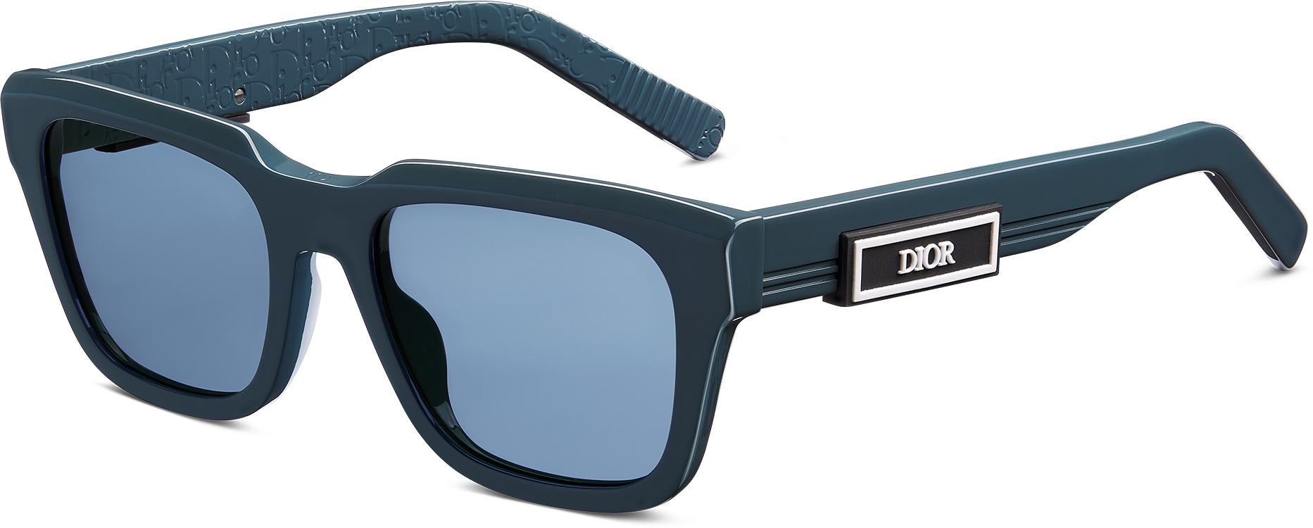 DiorB23 S1I Black Rectangular Sunglasses DIOR