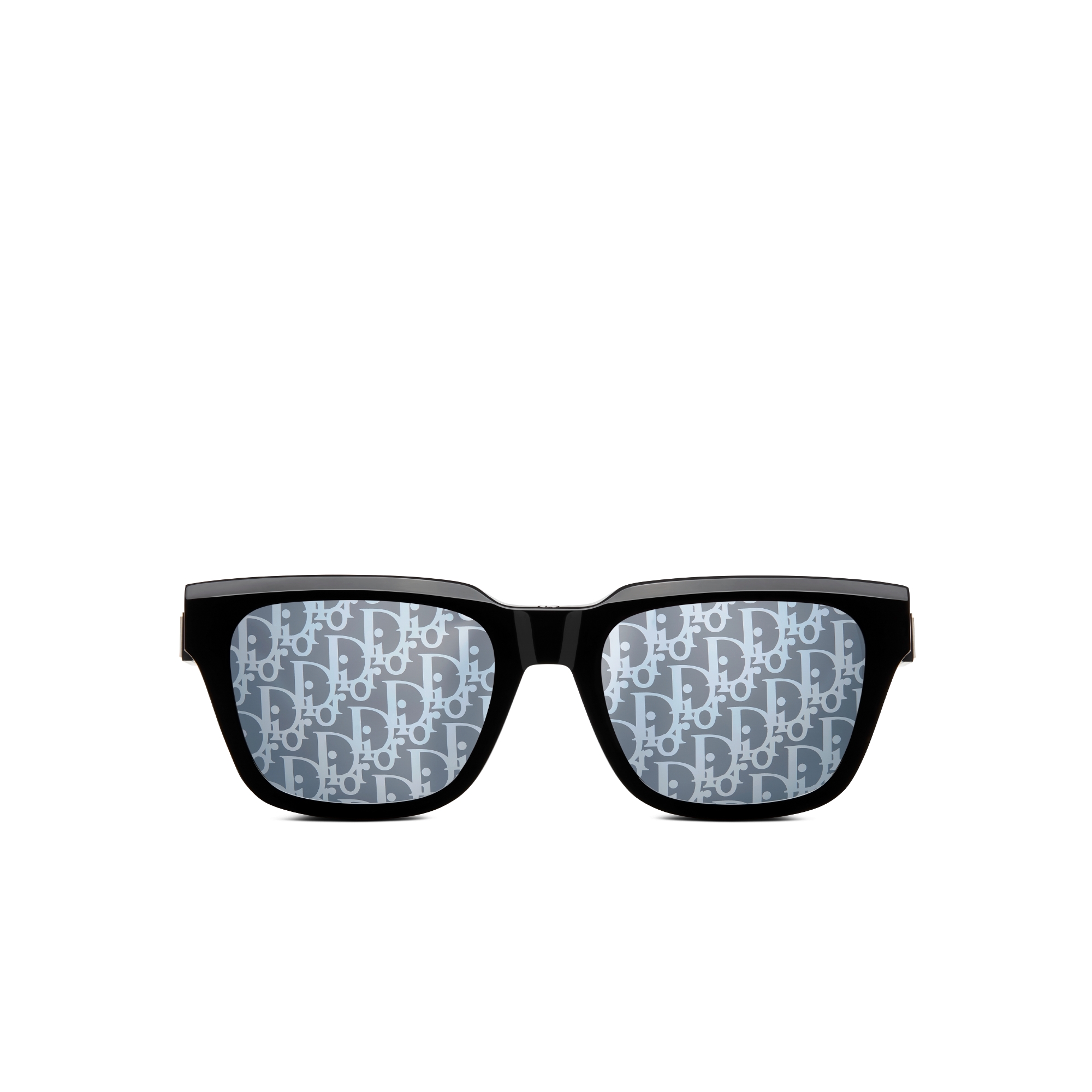 DiorB23 S1I Rechteckige Sonnenbrille in Schwarz E01