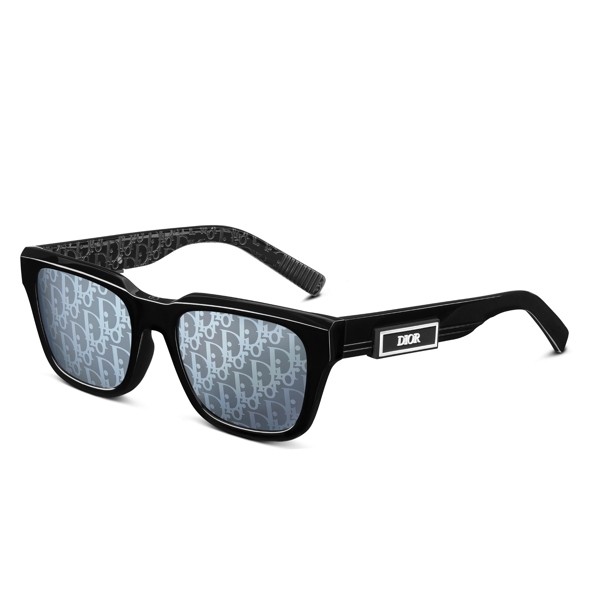 DiorB23 S1I Black Rectangular Sunglasses E03