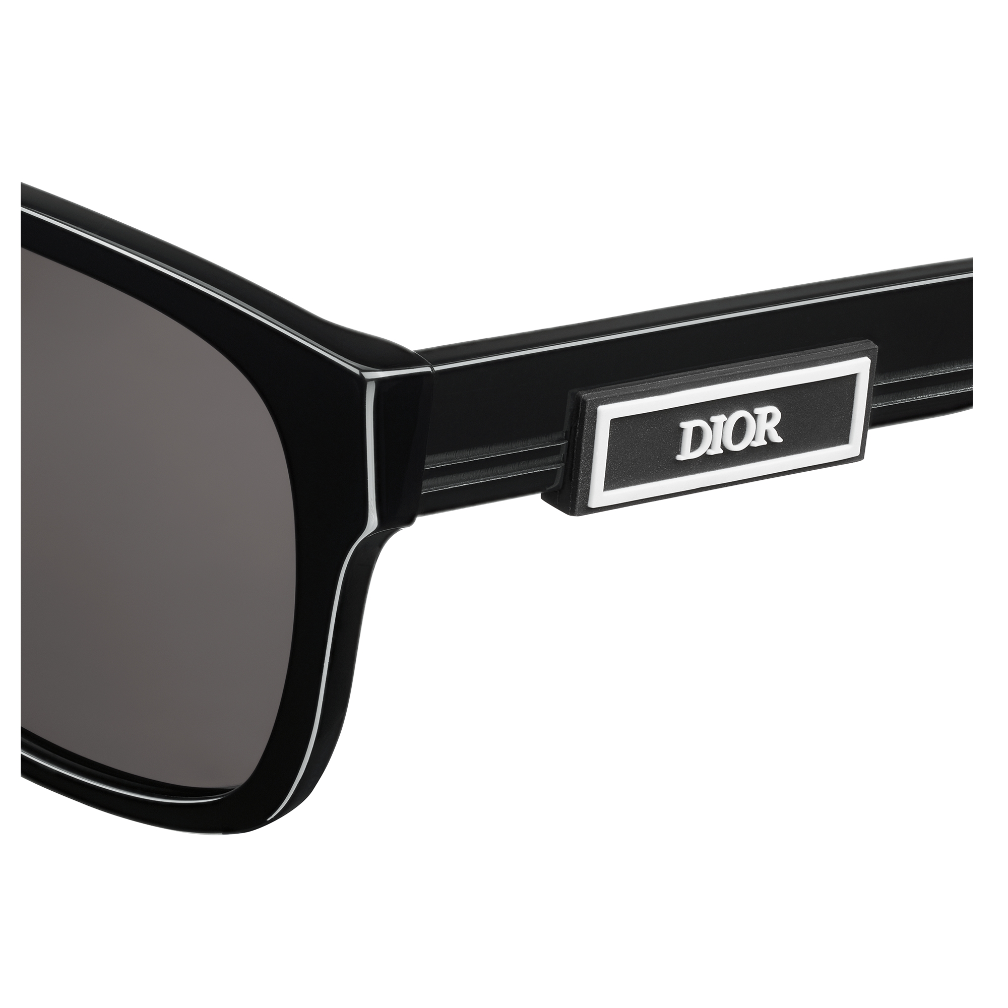 DiorB23 S2F Black Rectangular Sunglasses E09