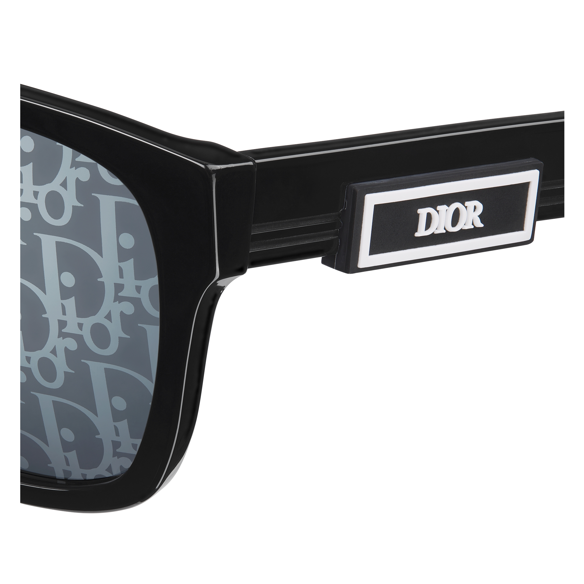 DiorB23 S2F Black Rectangular Sunglasses E09
