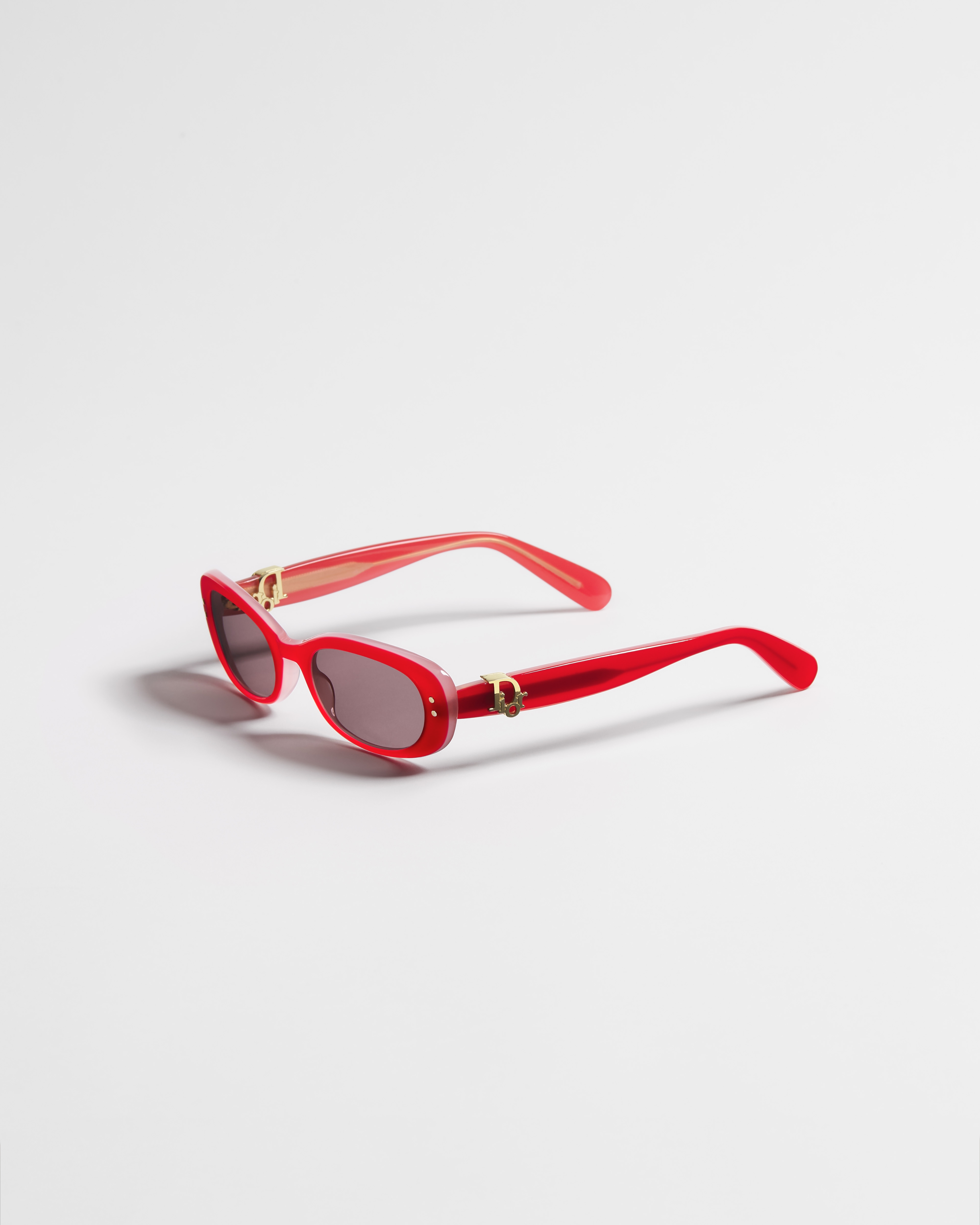 Dior Oblique B1I Butterfly-Sonnenbrille in Rot und Rosa E03