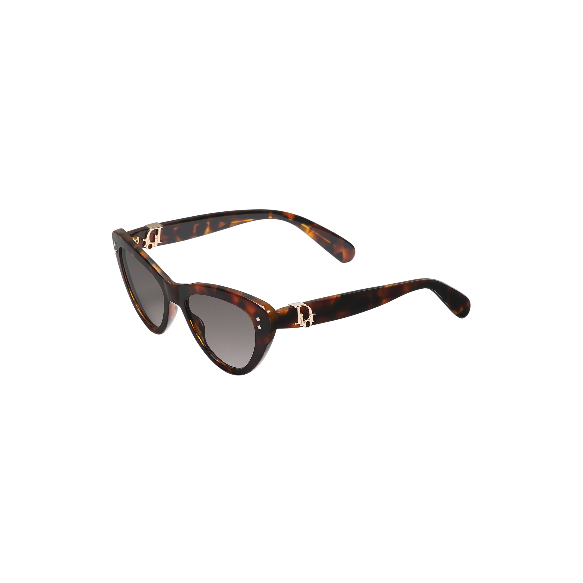  Lunettes de soleil papillon effet écaille brun