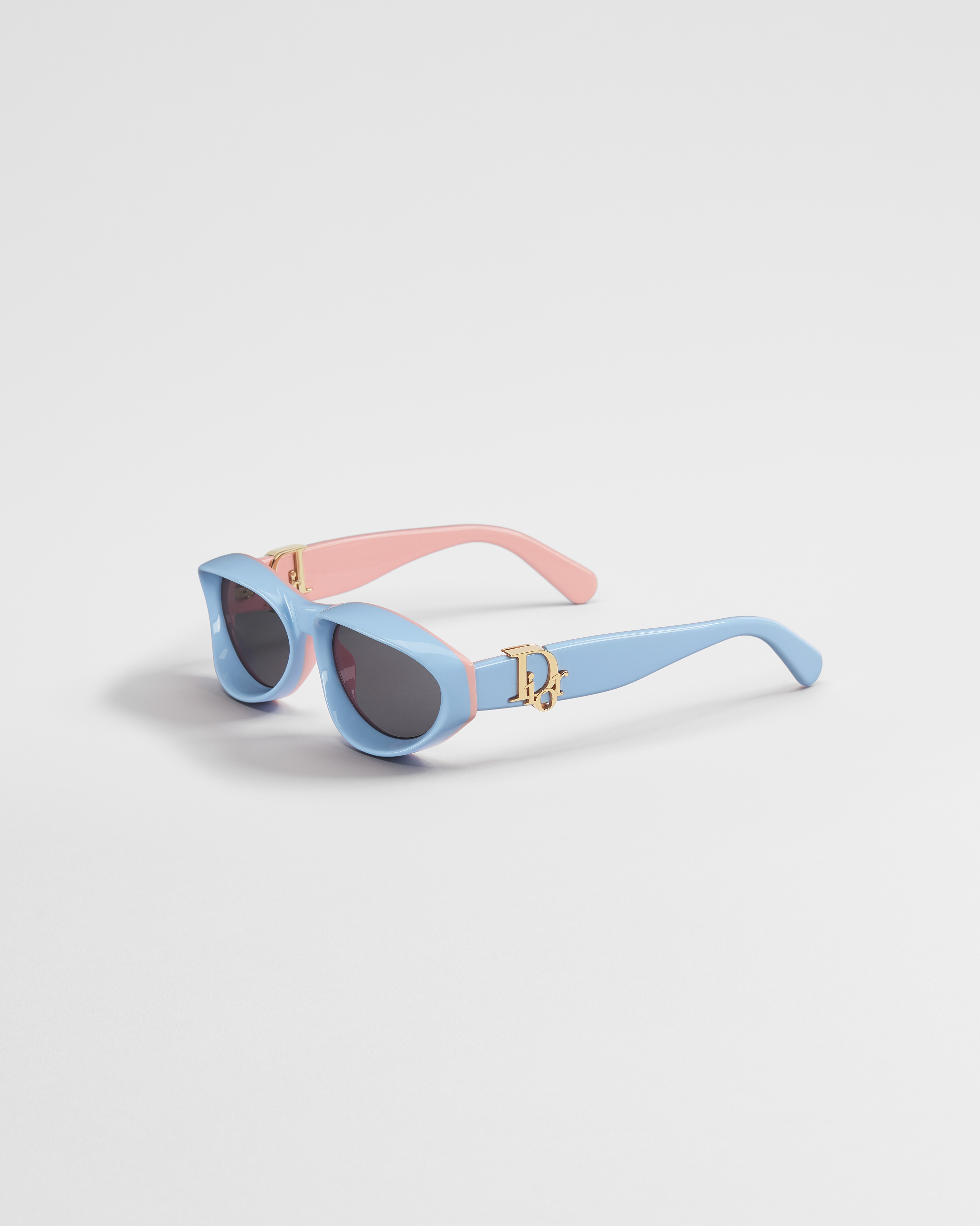 Dior Oblique R1I Blue and Pink Oval Sunglasses E03