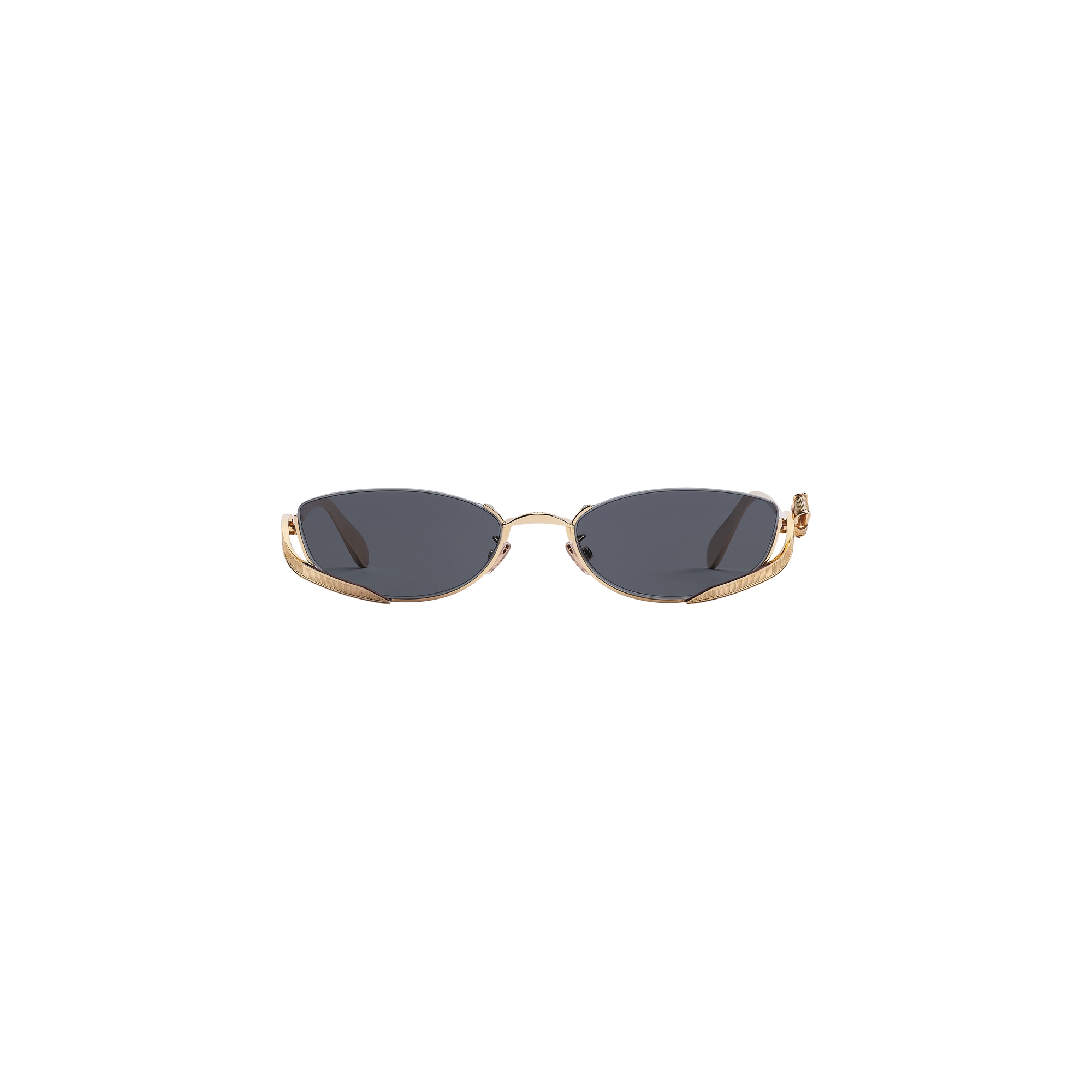 Dior Bow B1U Gray Oval Sunglasses E01