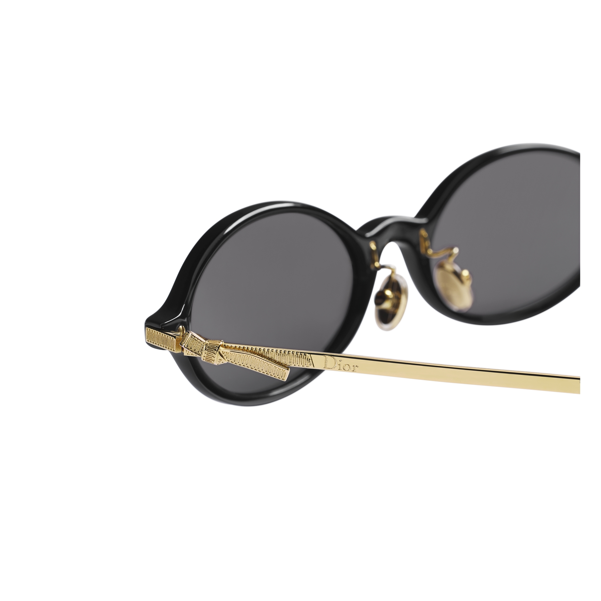 Dior Bow R2F Black Oval Sunglasses E08