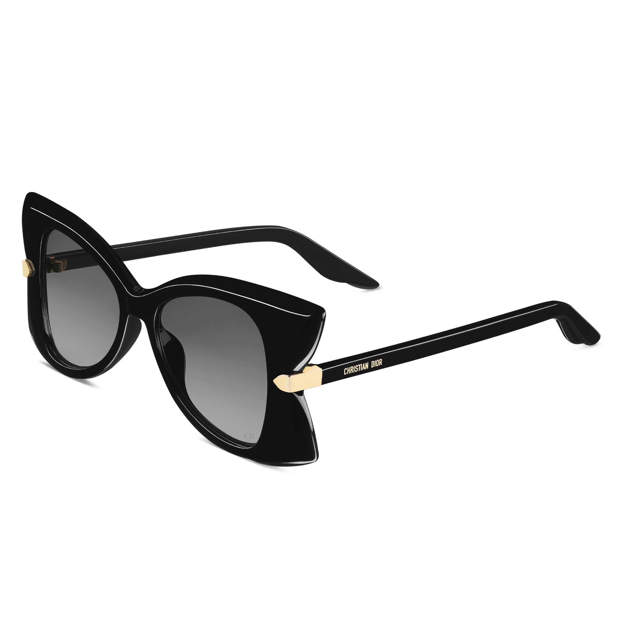 小物 DIOR butterfly frame sunglasses DiorButterfly S1F Black Rectangular Sunglasses | DIOR