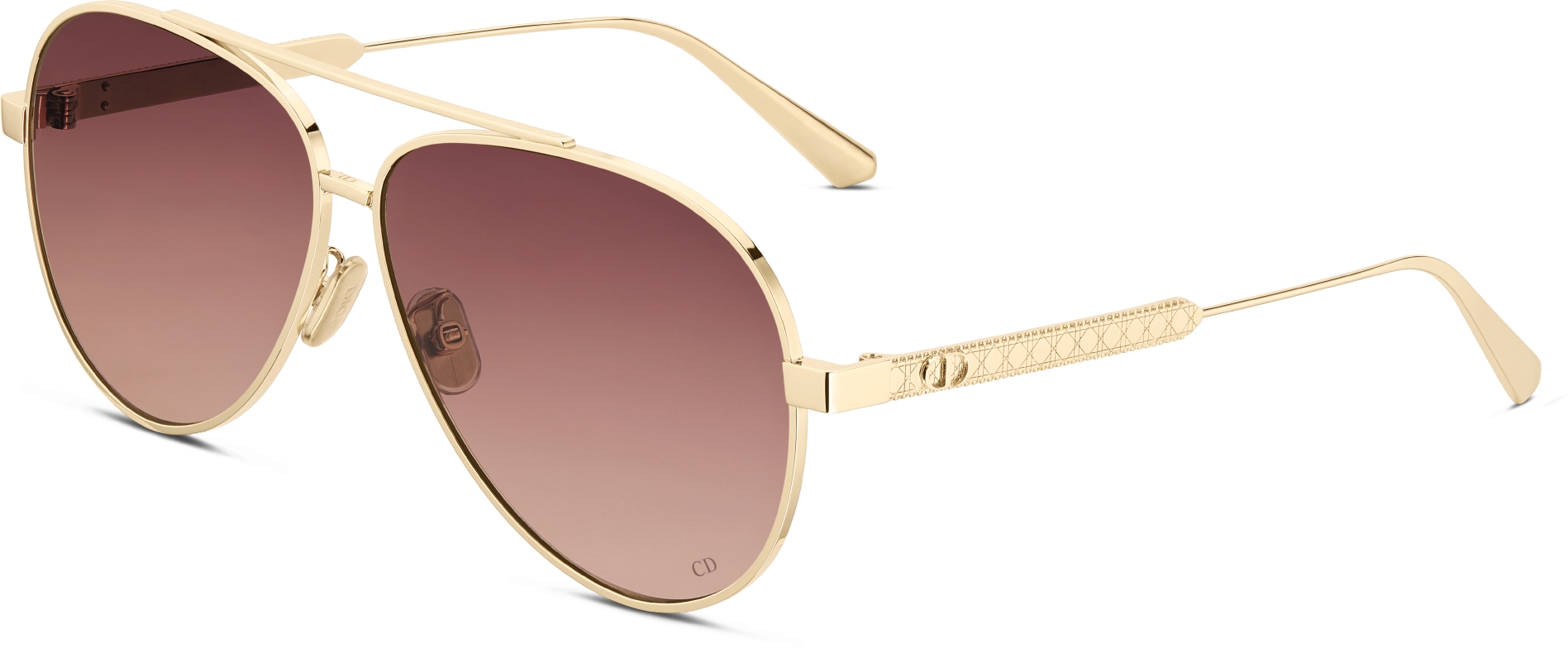 DiorCannage A1U Gradient Brown to Pink Pilot Sunglasses DIOR