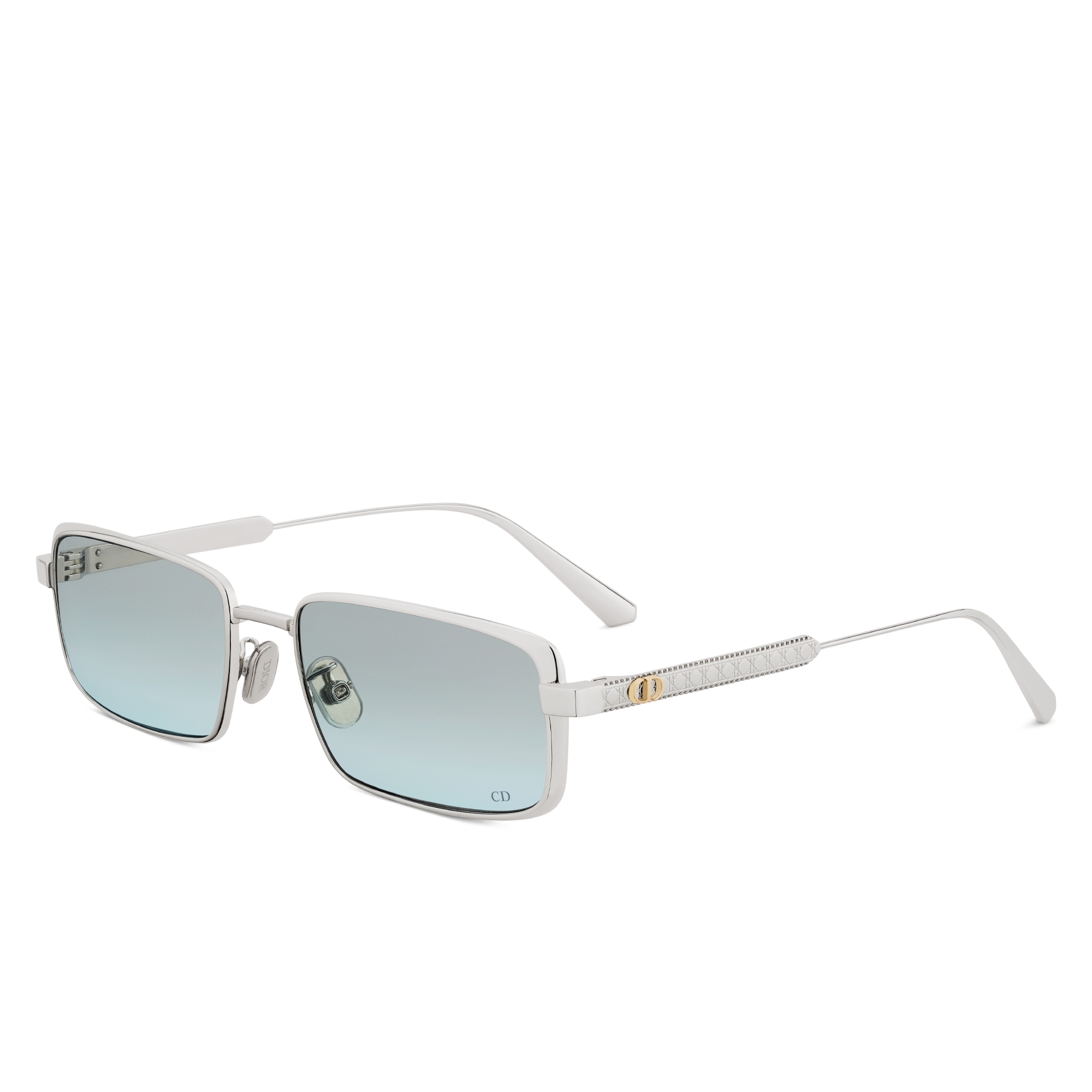 DiorCannage S2U Gafas de sol rectangulares azul glaciar con degradado E03