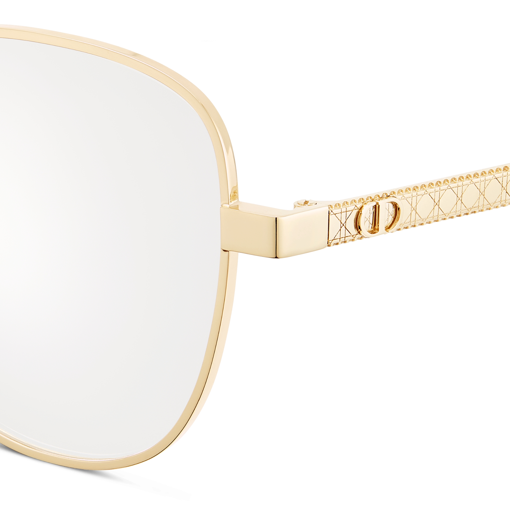 DiorCannage B1F Gold-Finish Metal Butterfly Glasses with Blue Light ...