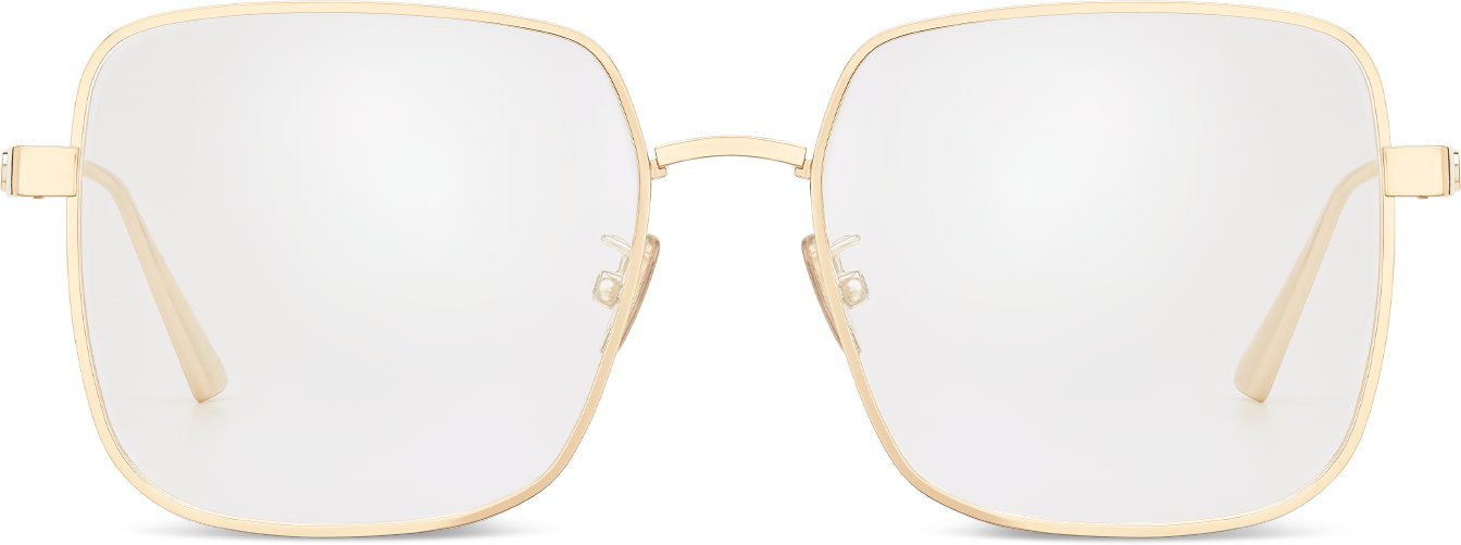 Dior gold frame glasses discount