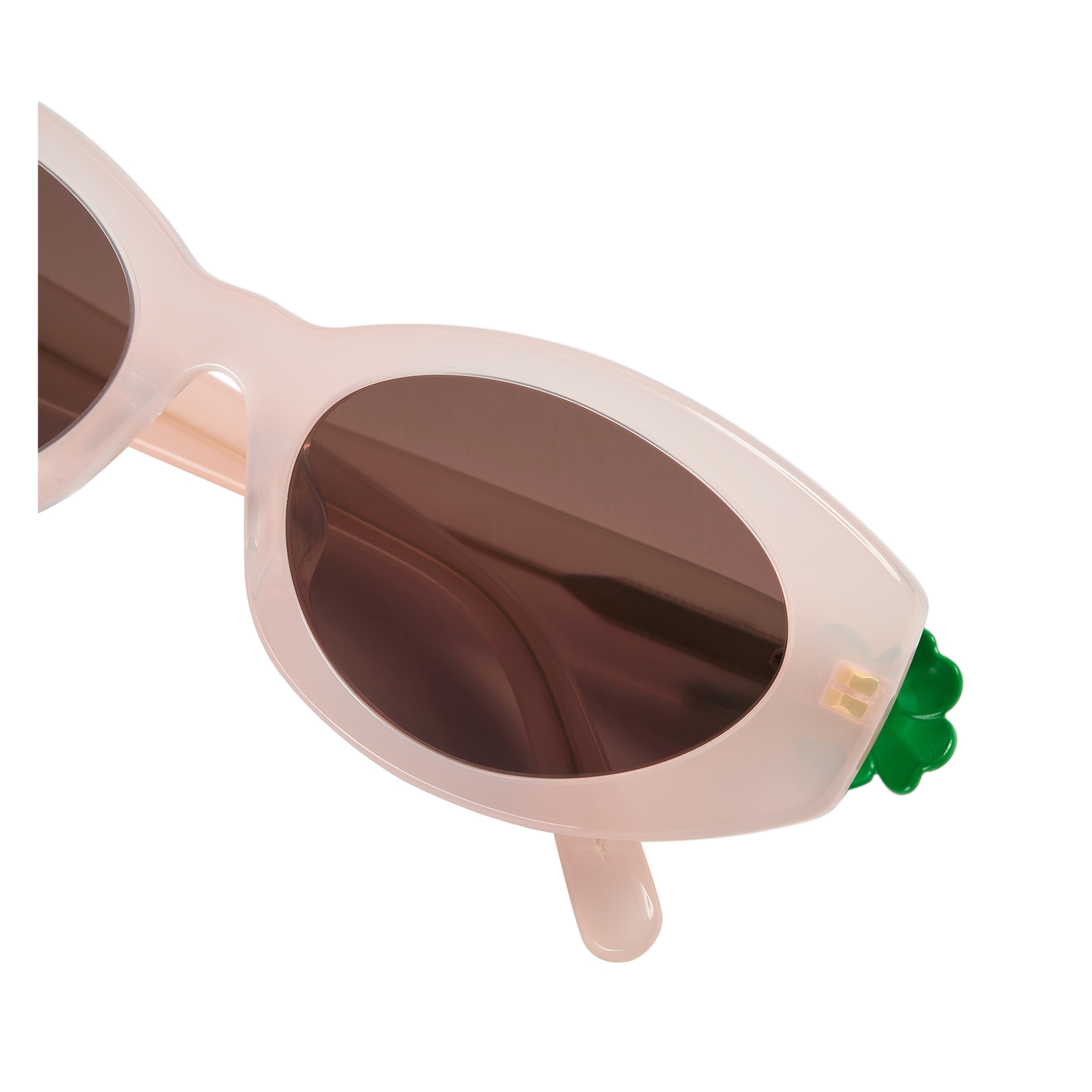 Dior Clover B1F Transparent Pink Oval Sunglasses E06