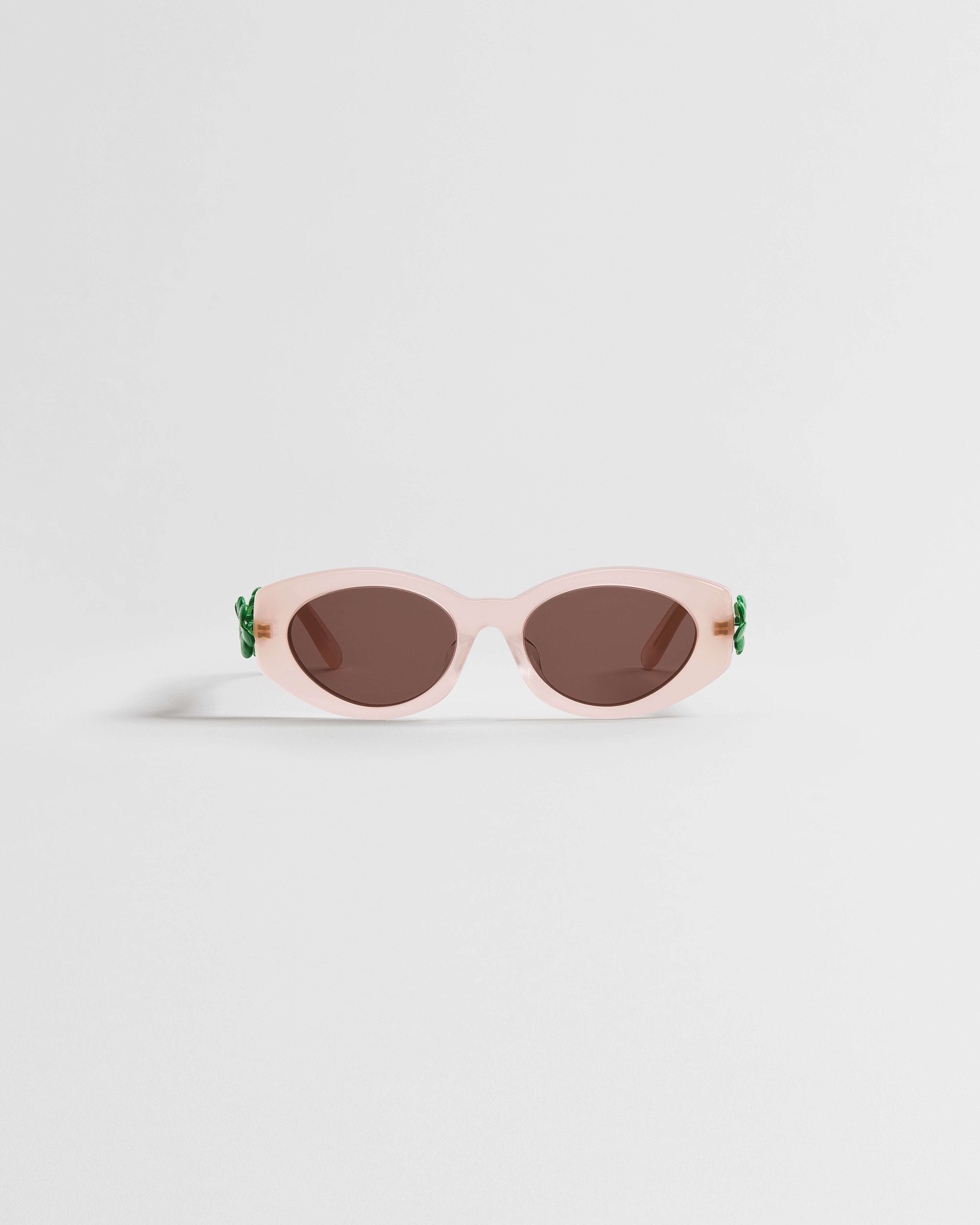 Dior Clover B1I Transparent Pink Oval Sunglasses E01