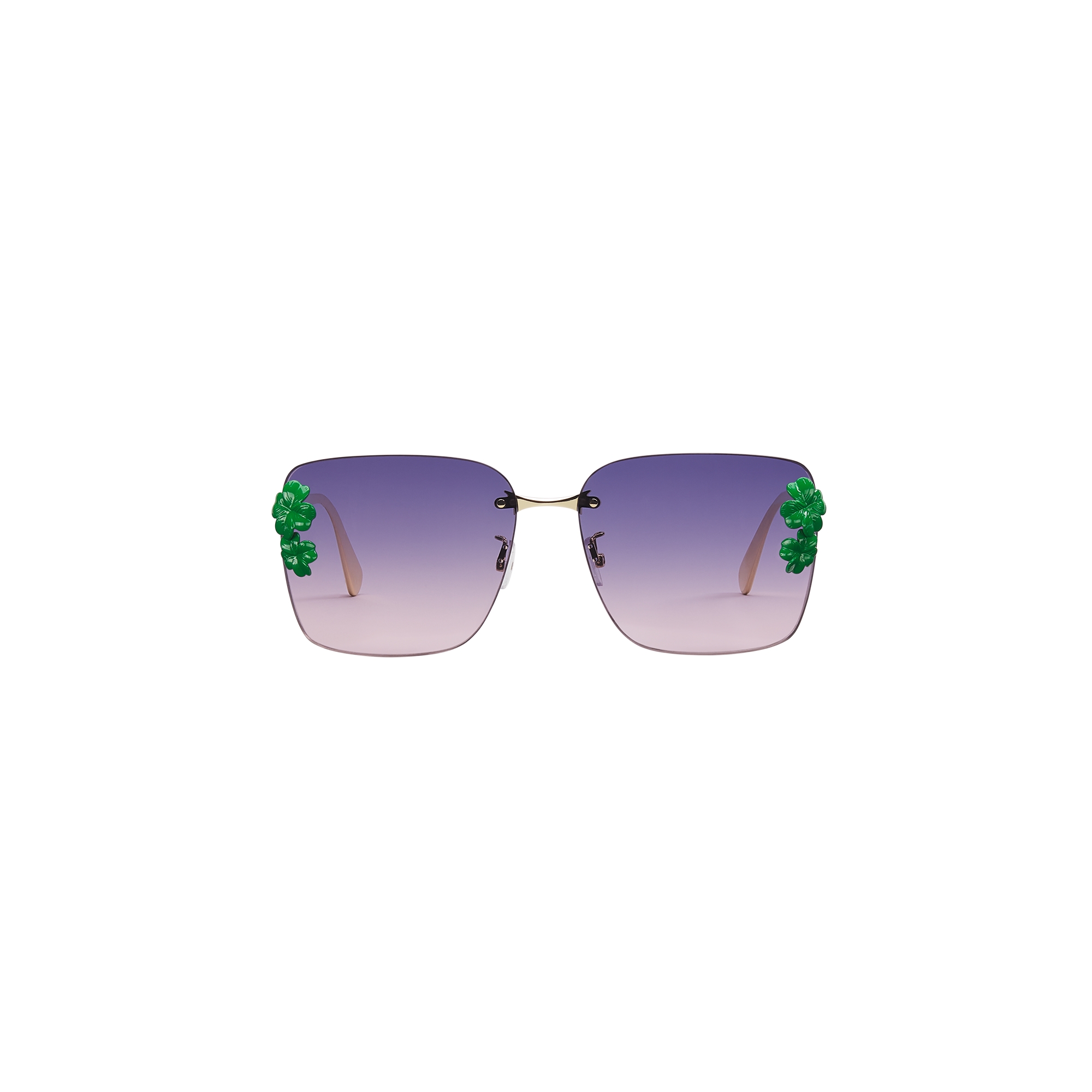 Dior Clover S2U Purple-to-Burgundy Gradient Square Sunglasses E01