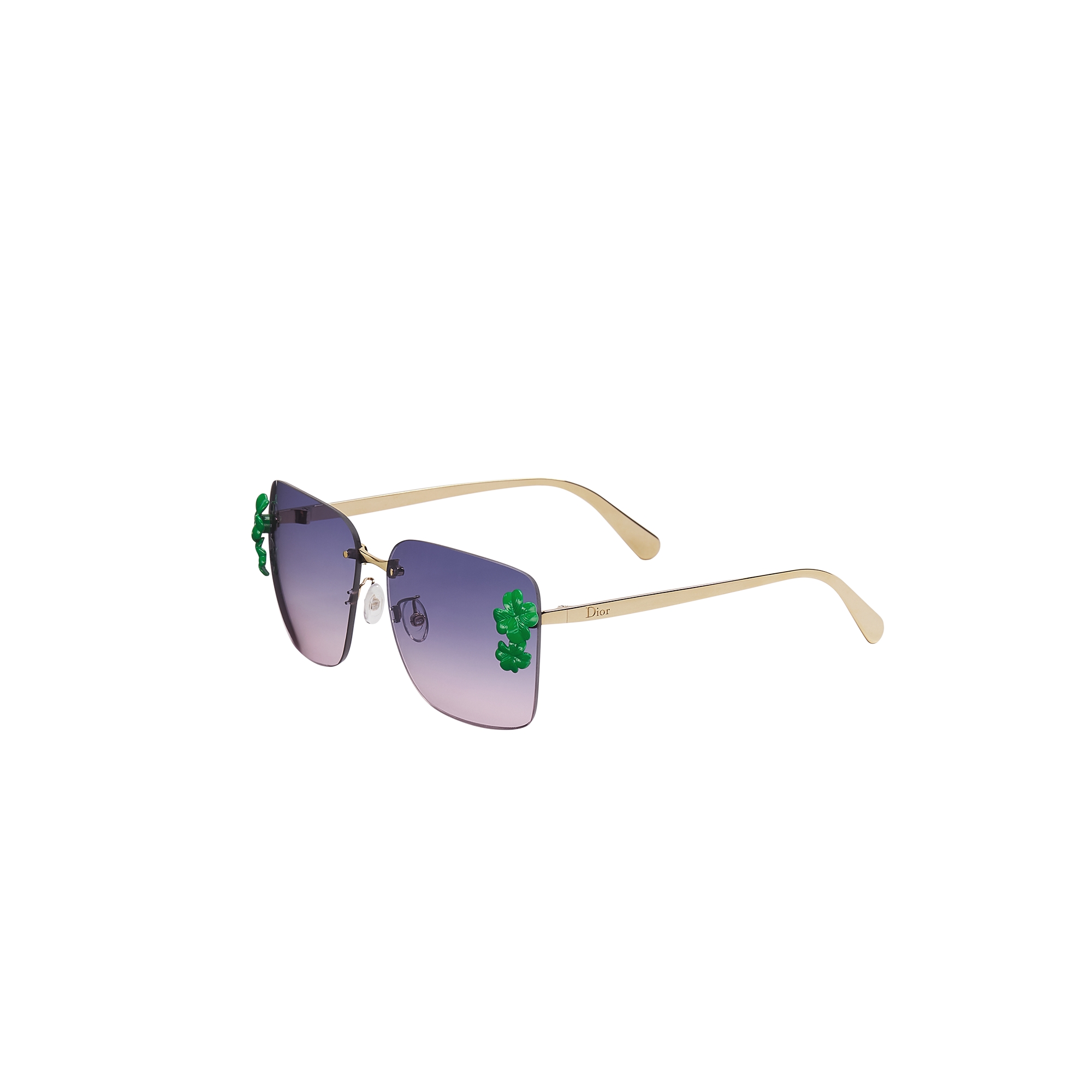  Purple-to-Burgundy Gradient Square Sunglasses