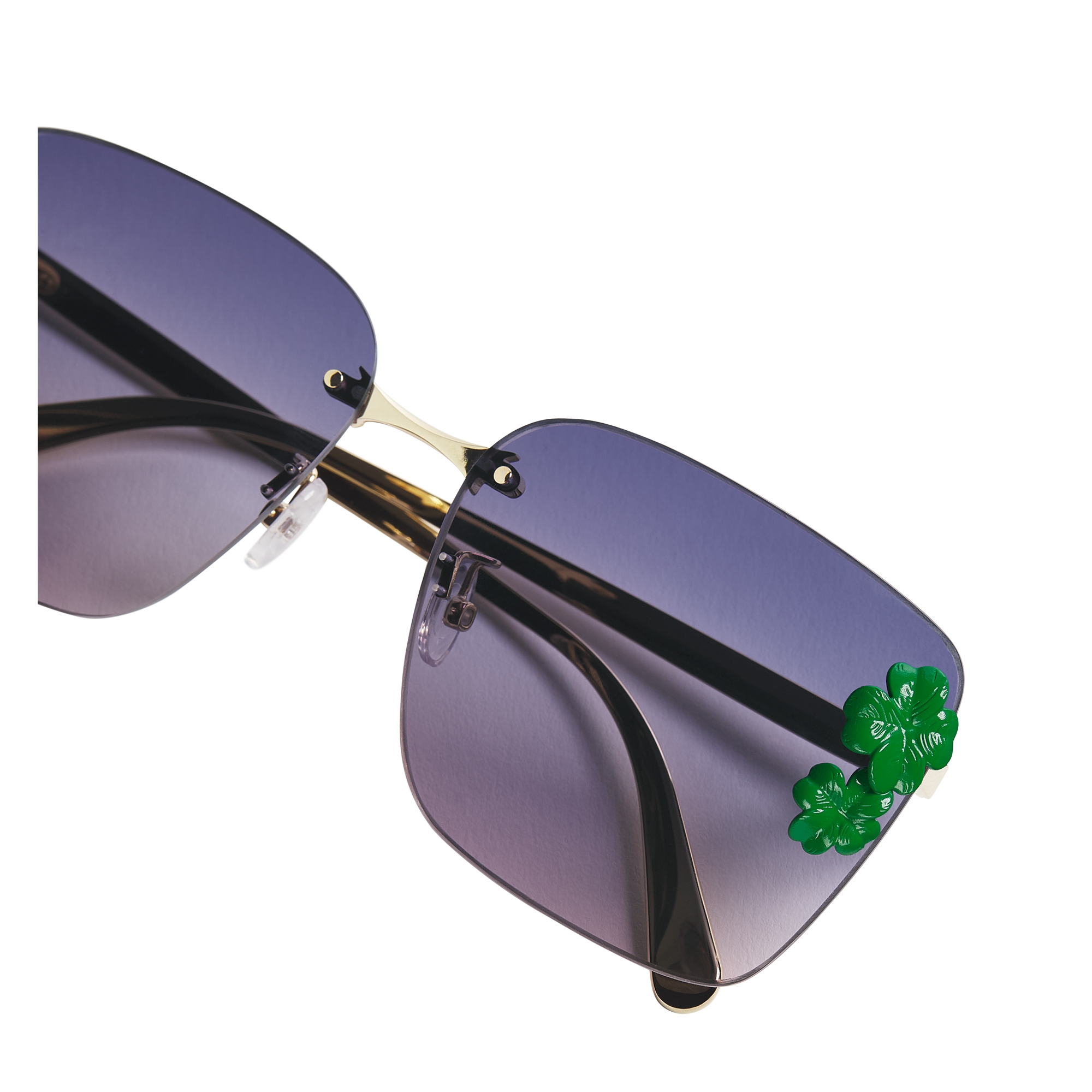 Dior Clover S2U Purple-to-Burgundy Gradient Square Sunglasses E06