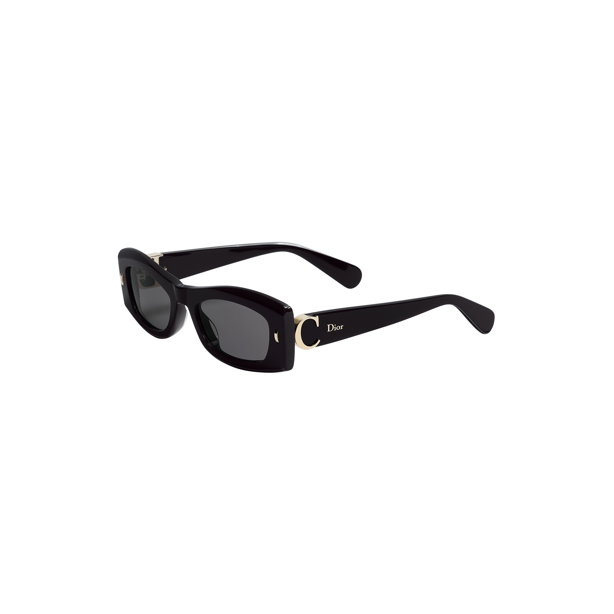  Gafas de sol rectangulares negras