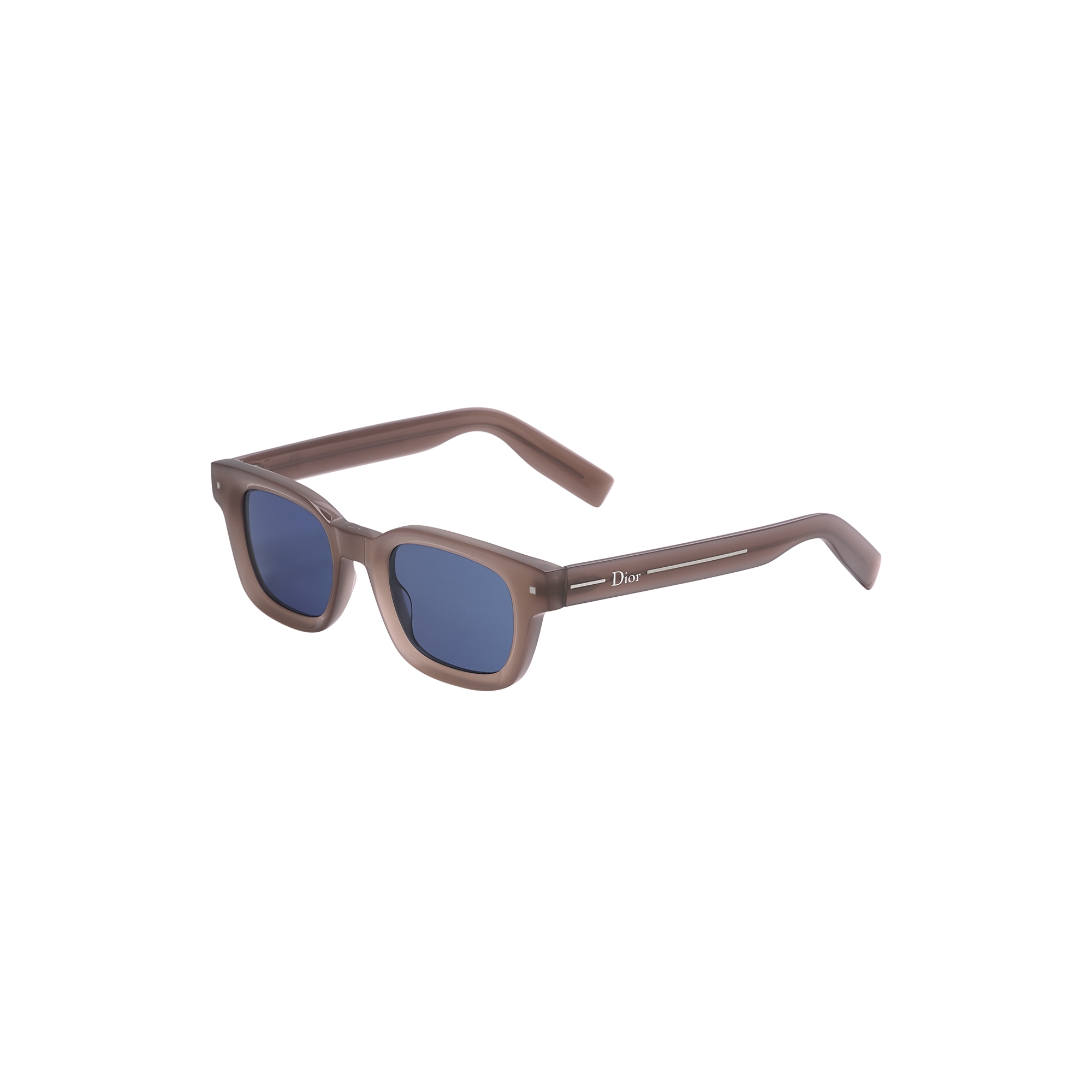  Milky Light Gray Square Sunglasses