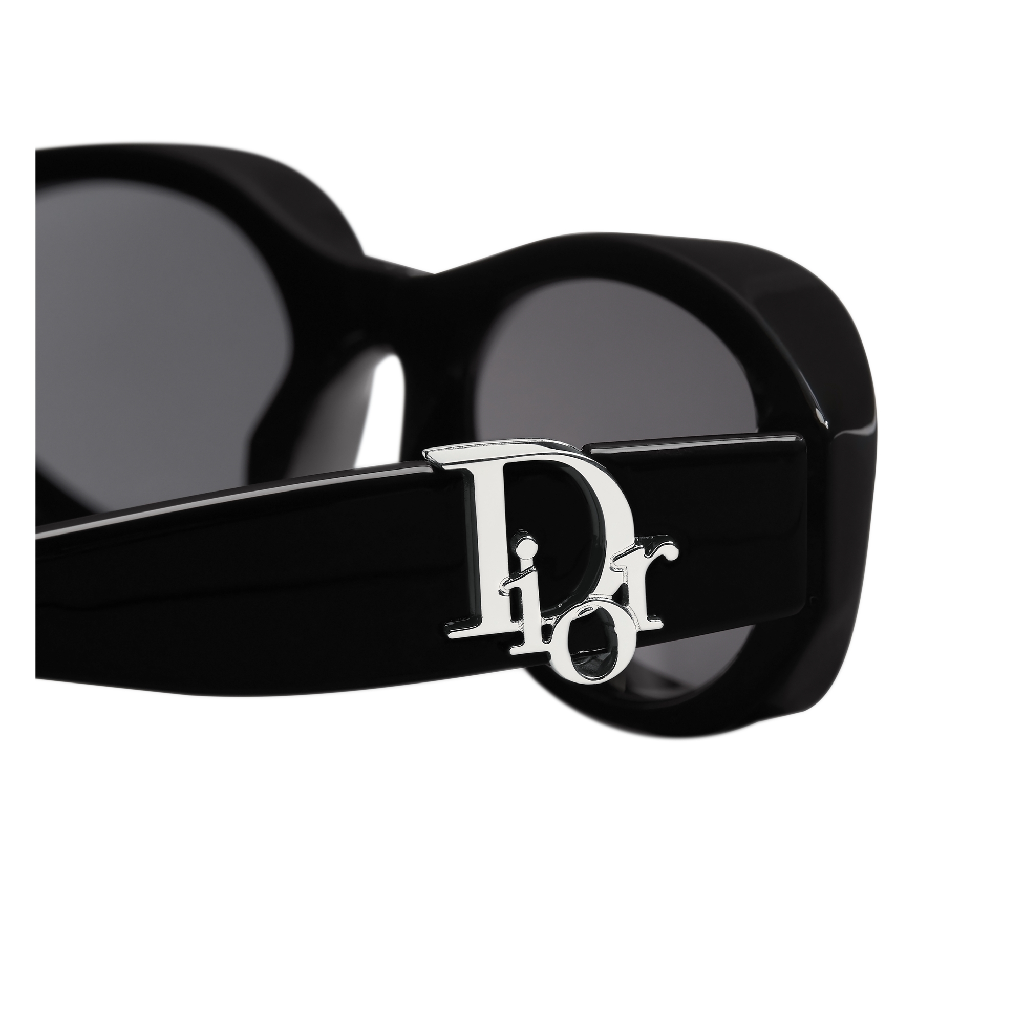 Dior Oblique R1I Black Oval Sunglasses E08