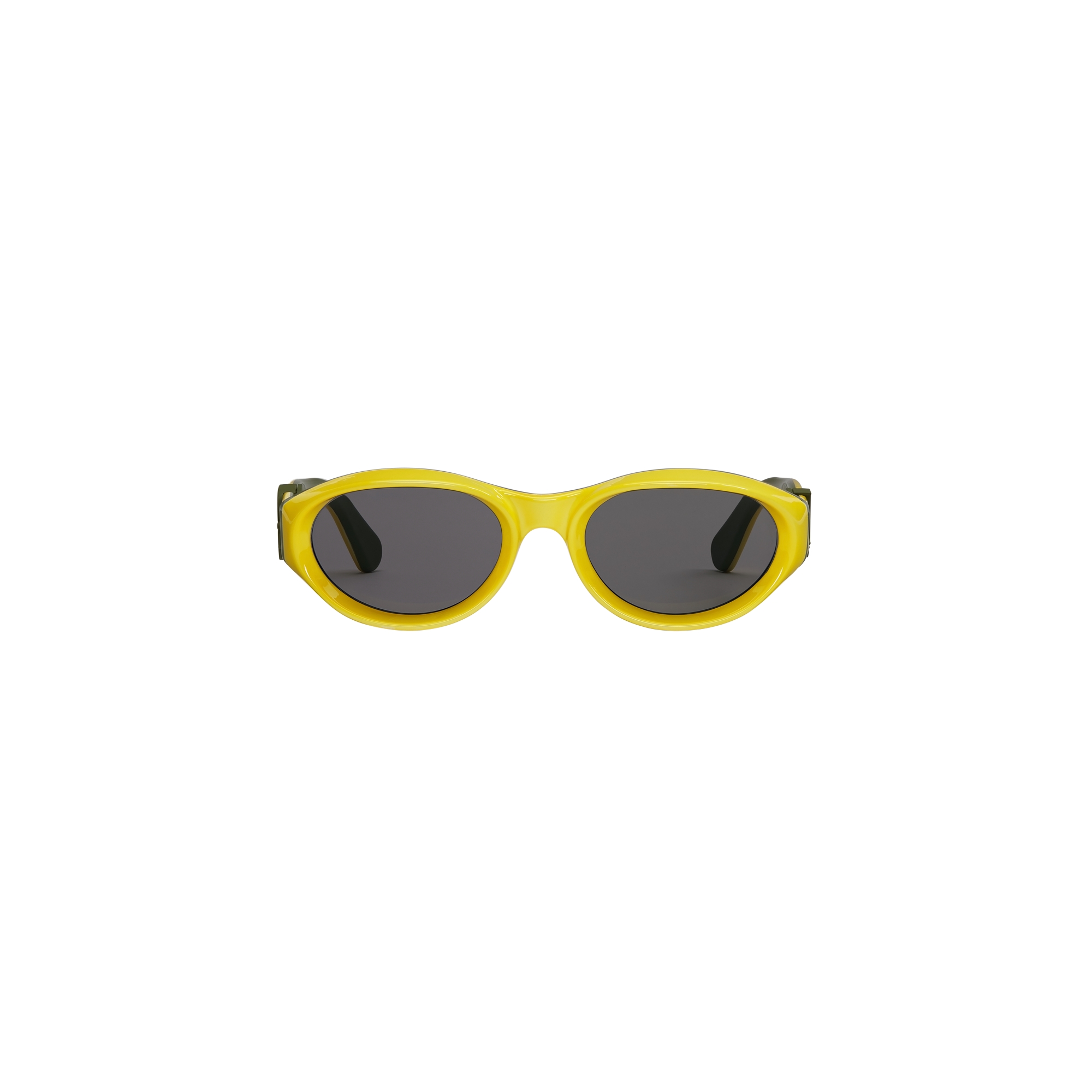 Dior Oblique R1I Yellow Oval Sunglasses E01
