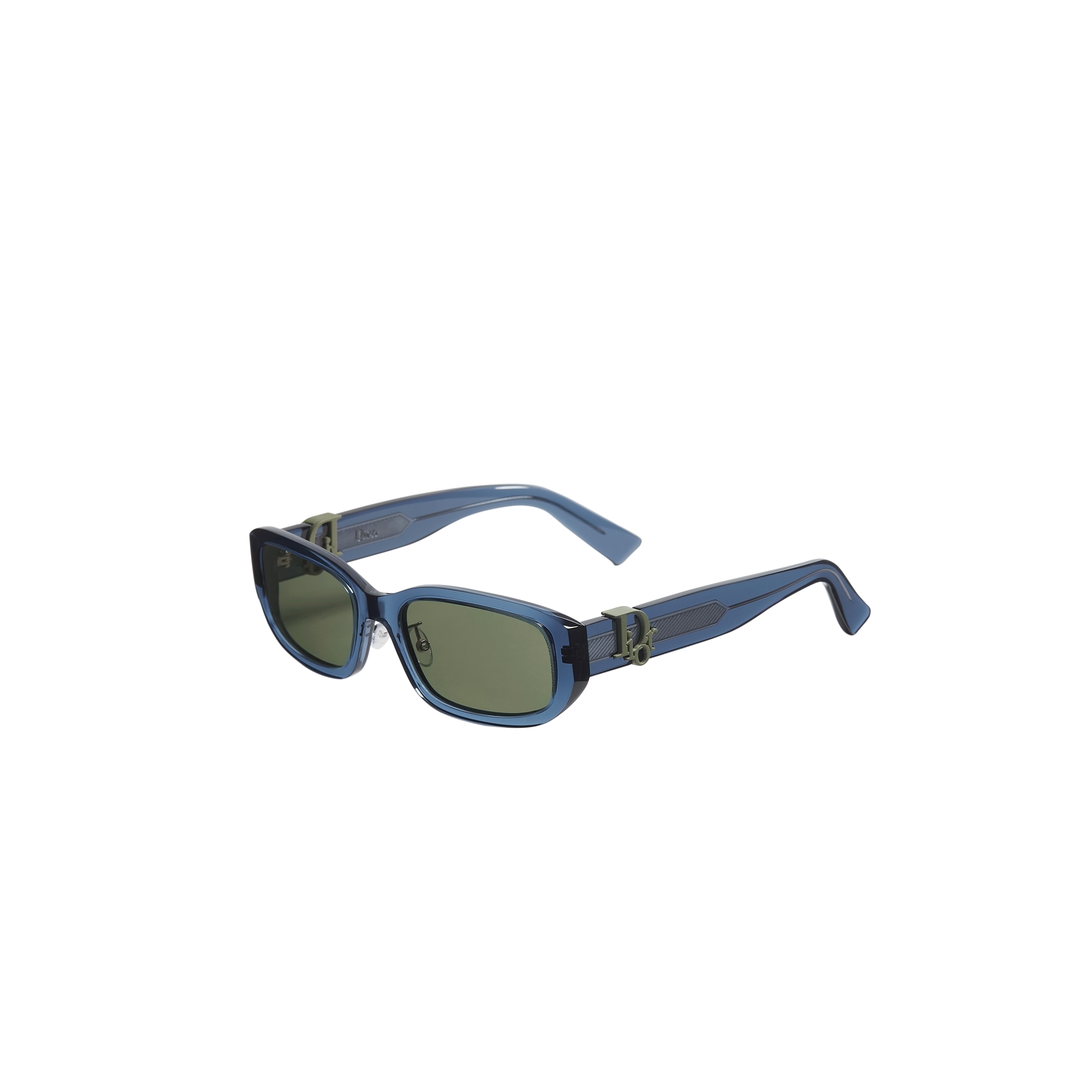 Dior Oblique R2F Transparent Blue Oval Sunglasses E03