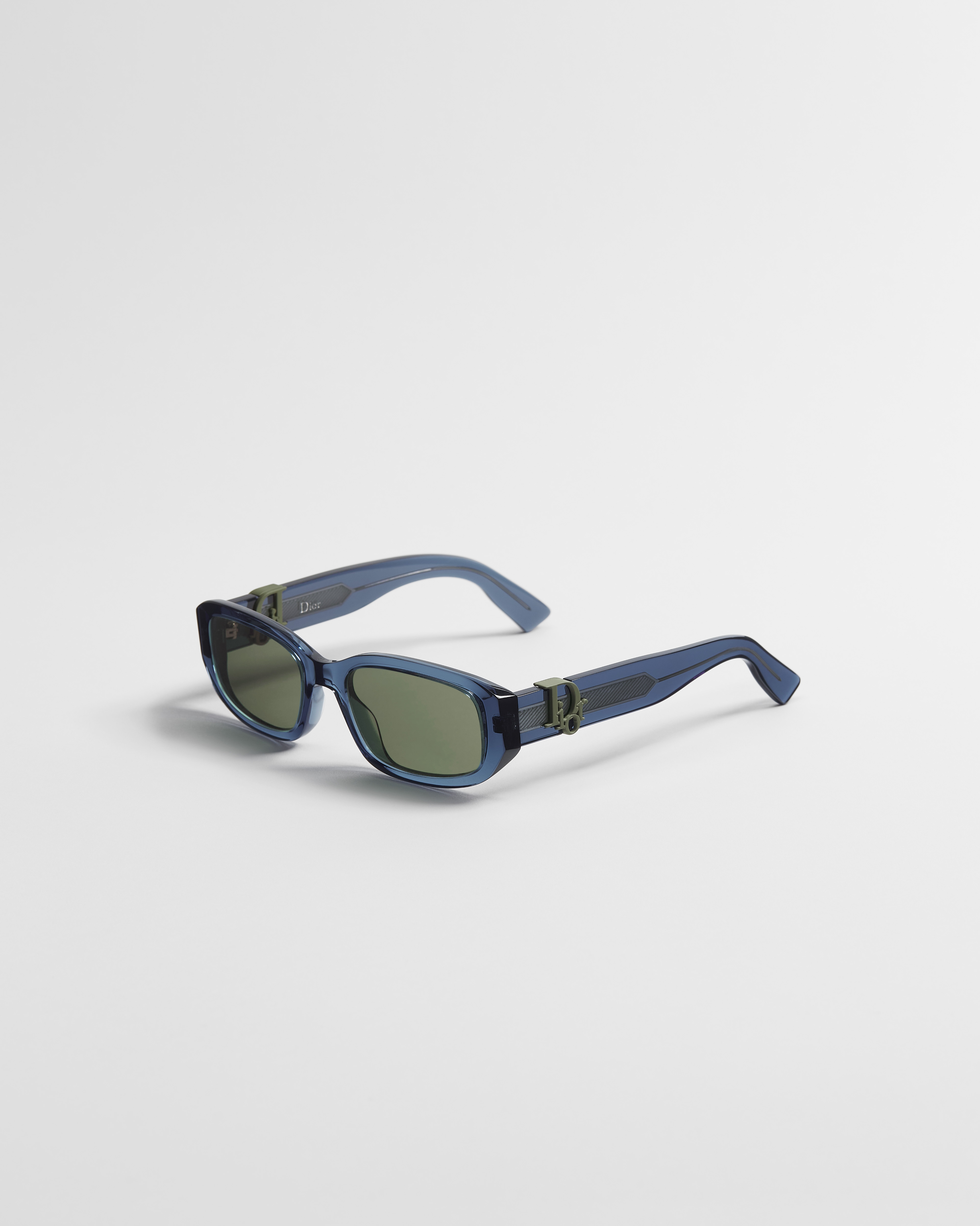 Dior Oblique R2I Gafas de sol ovaladas en azul transparente E03