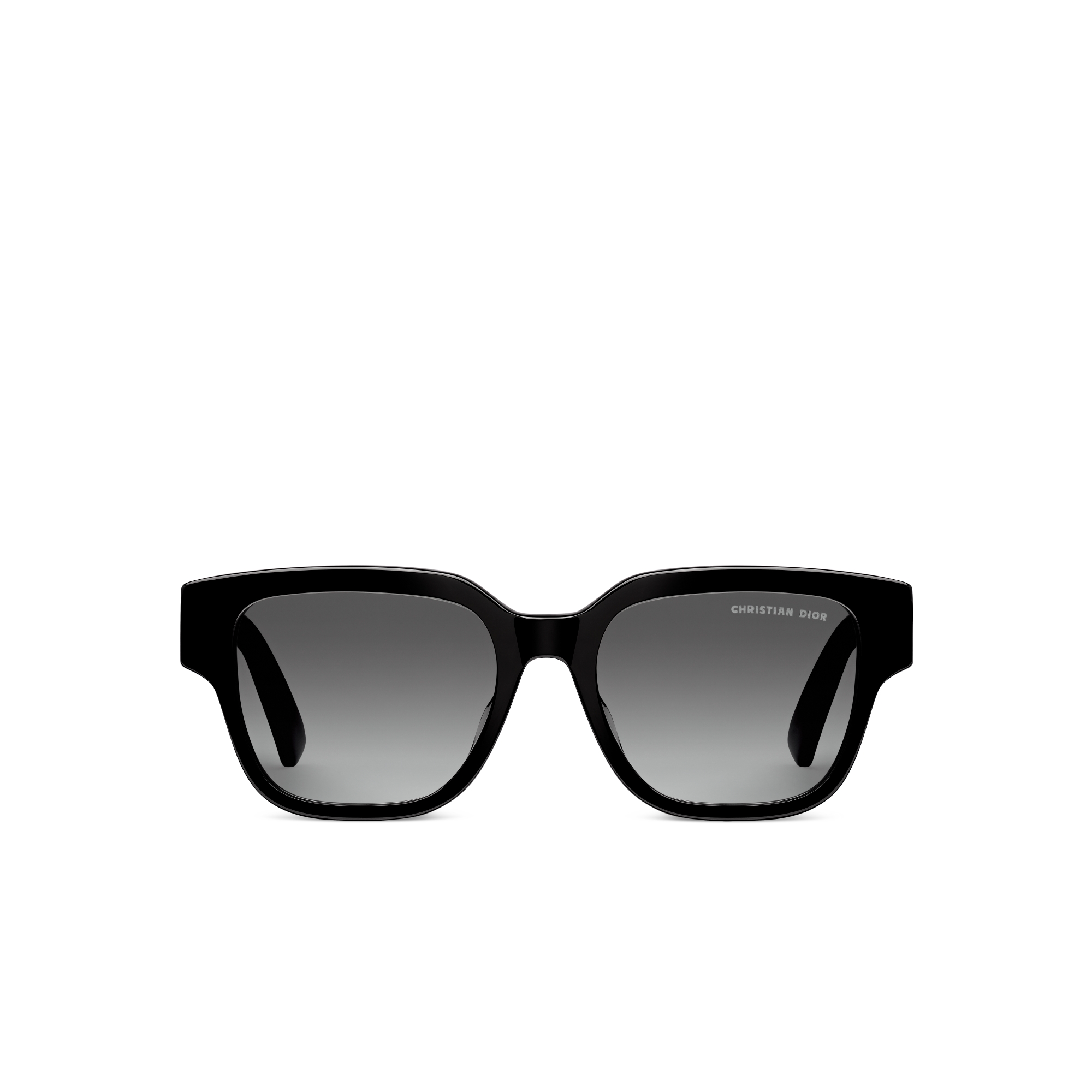 Dior Oblique S1F แว่นตากันแดดทรงสี่เหลี่ยมสีดํา E01