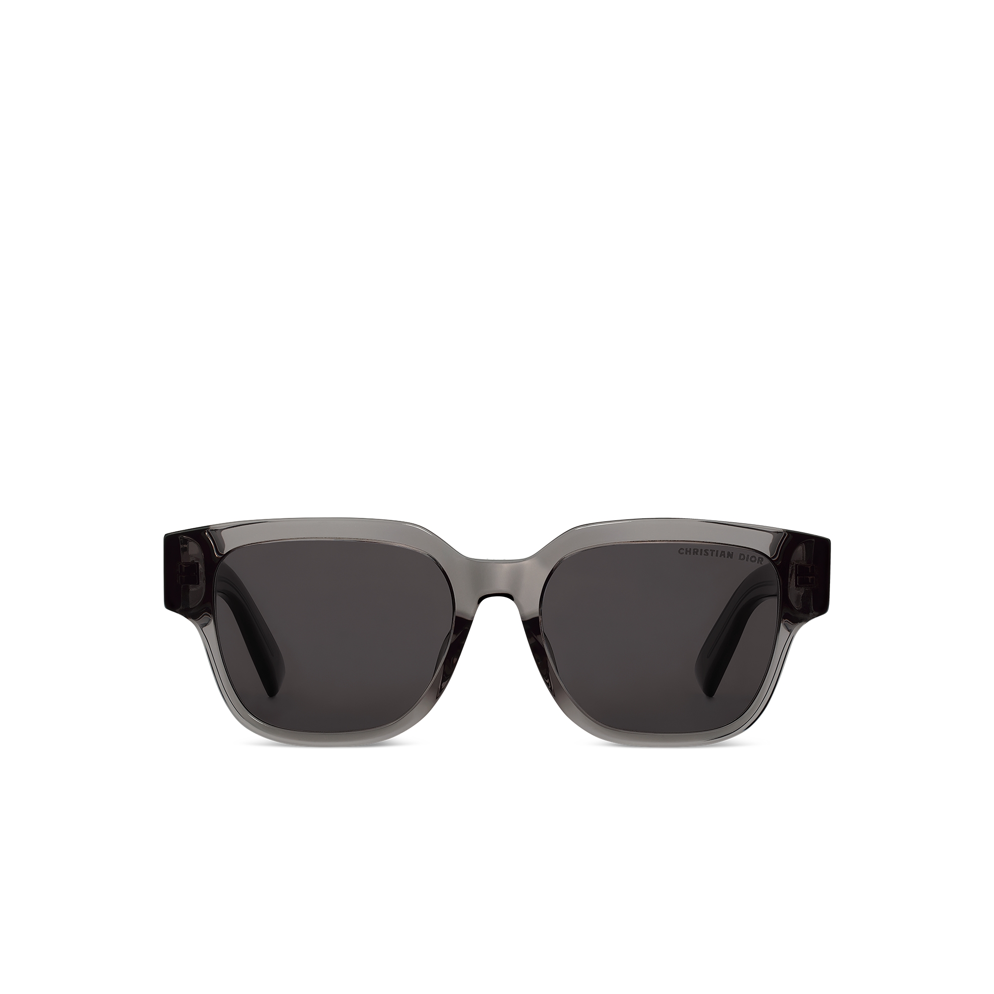 Dior Oblique S1F แว่นกันแดดทรงสี่เหลี่ยมจัตุรัสสีดำใส E01