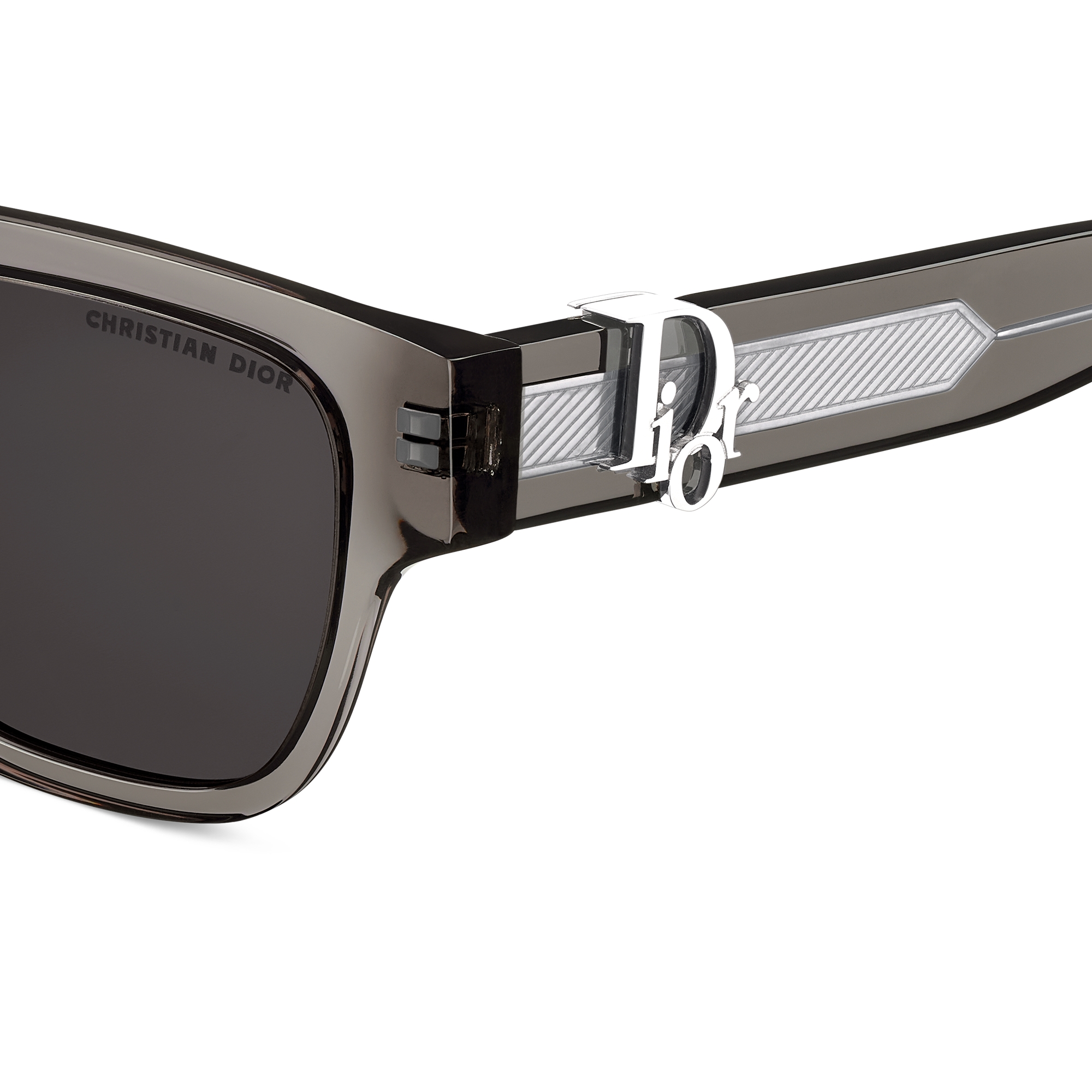 Dior Oblique S1F Transparent Black Square Sunglasses E09