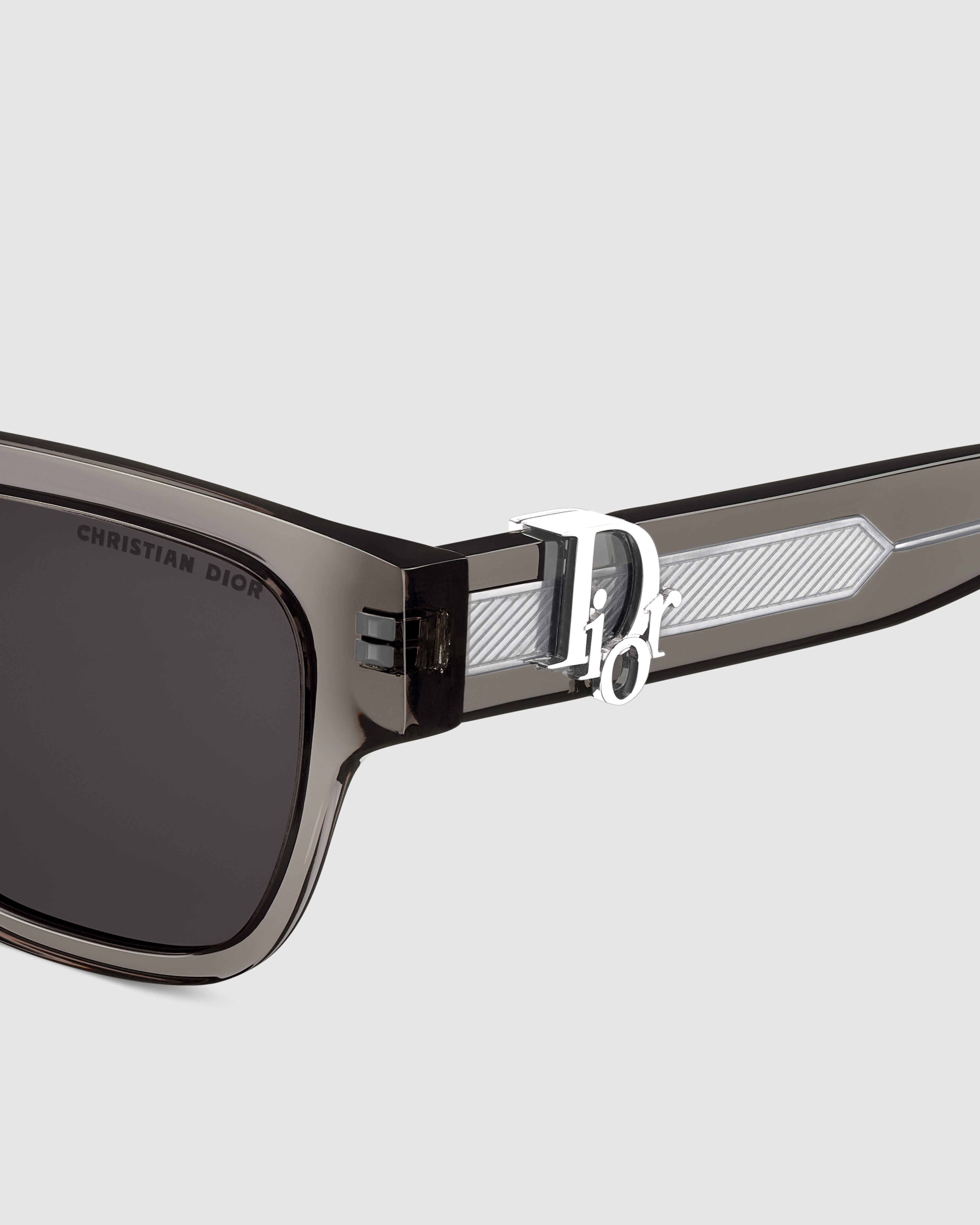 Dior Oblique S1F Transparent Black Square Sunglasses E09