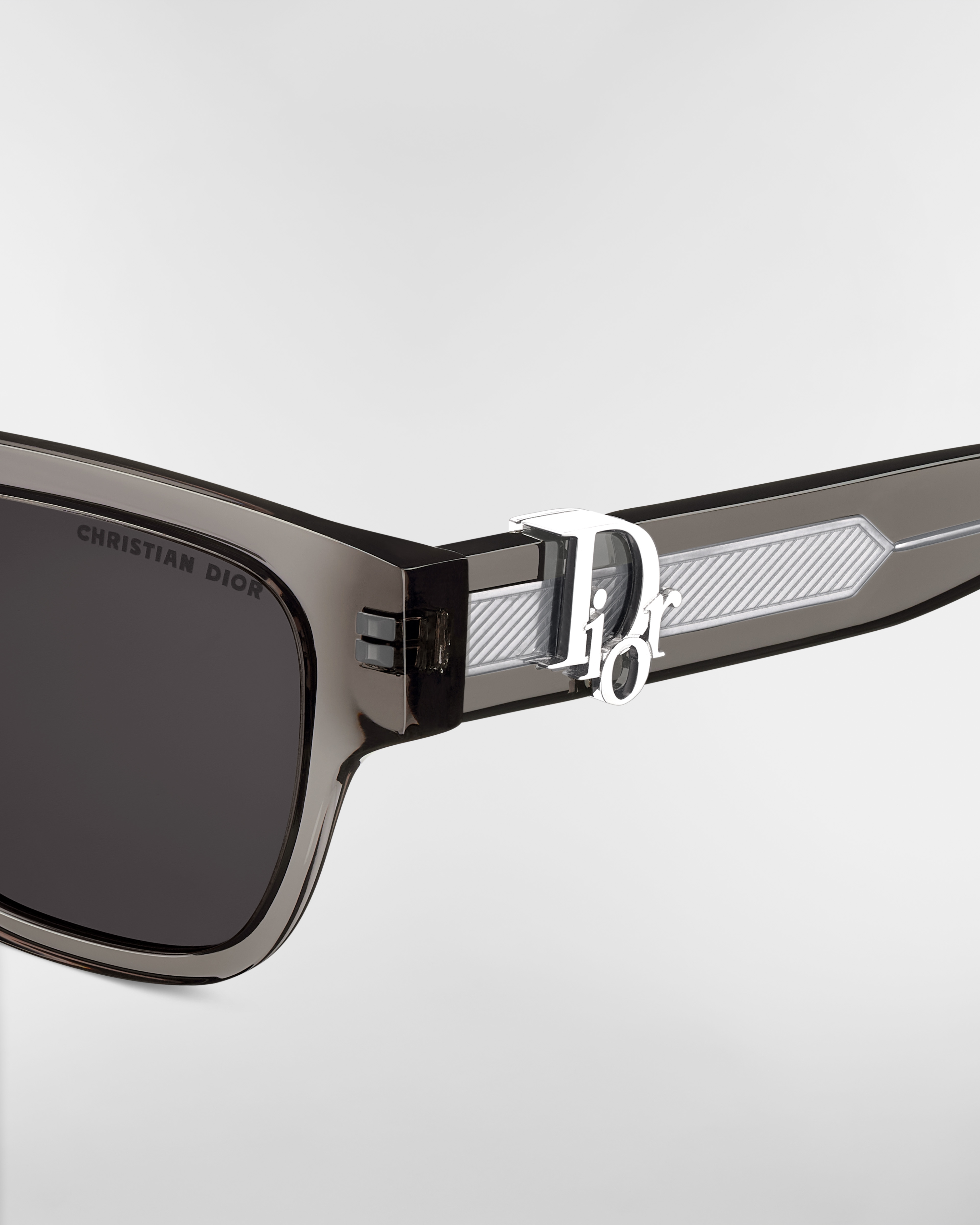 Dior Oblique S1F Transparent Black Square Sunglasses E09