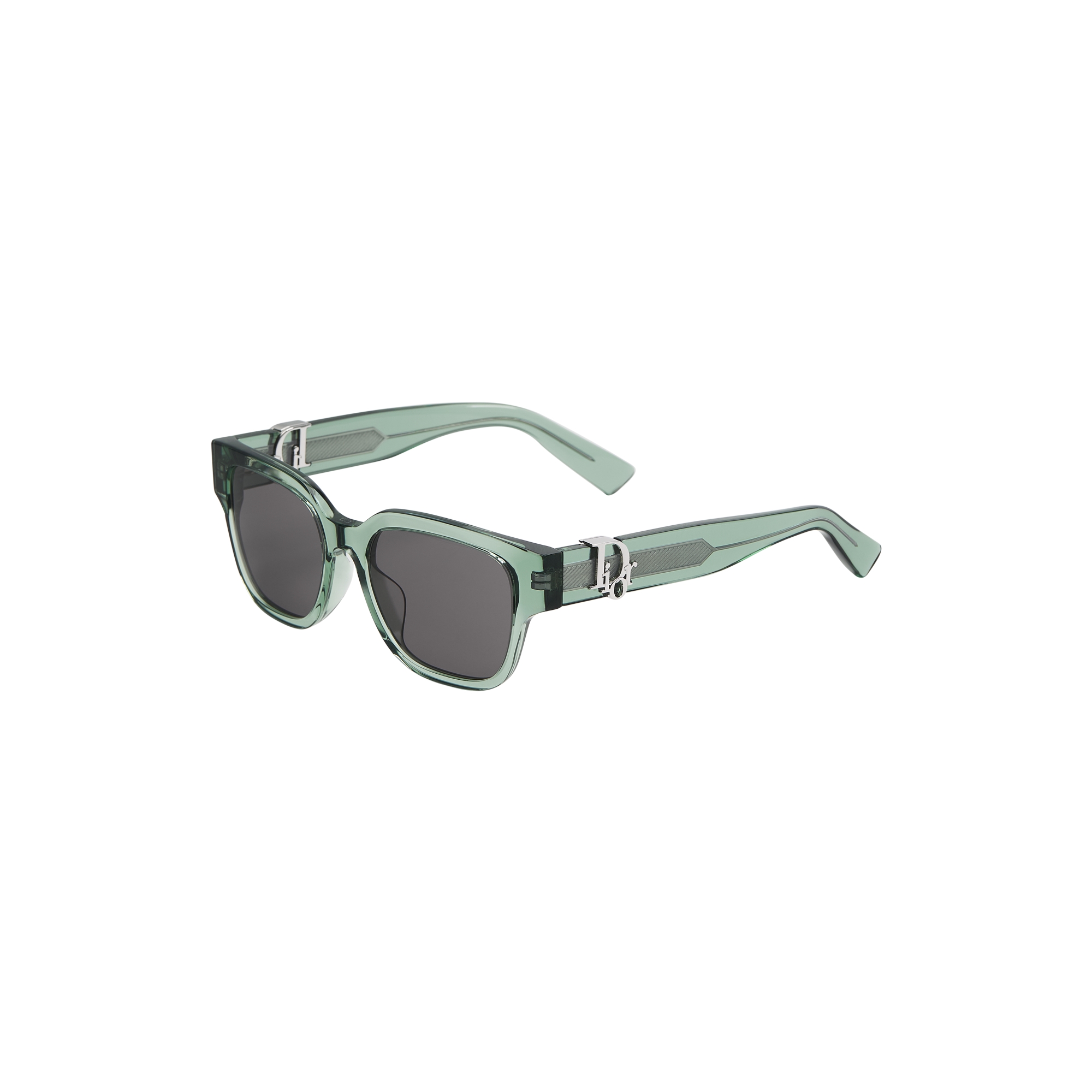  Transparent Green Square Sunglasses