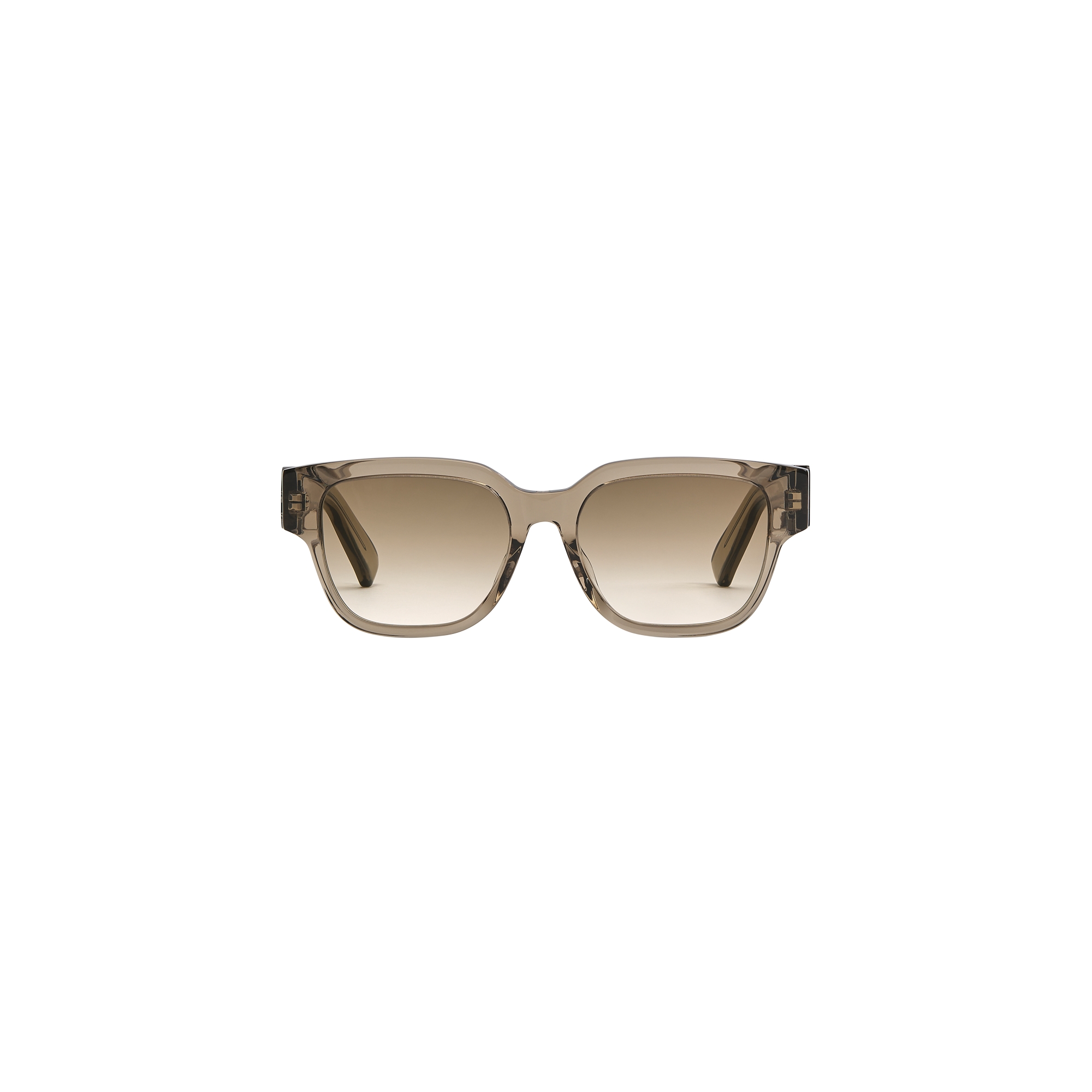 Dior Oblique S1F Transparent Brown Square Sunglasses E01