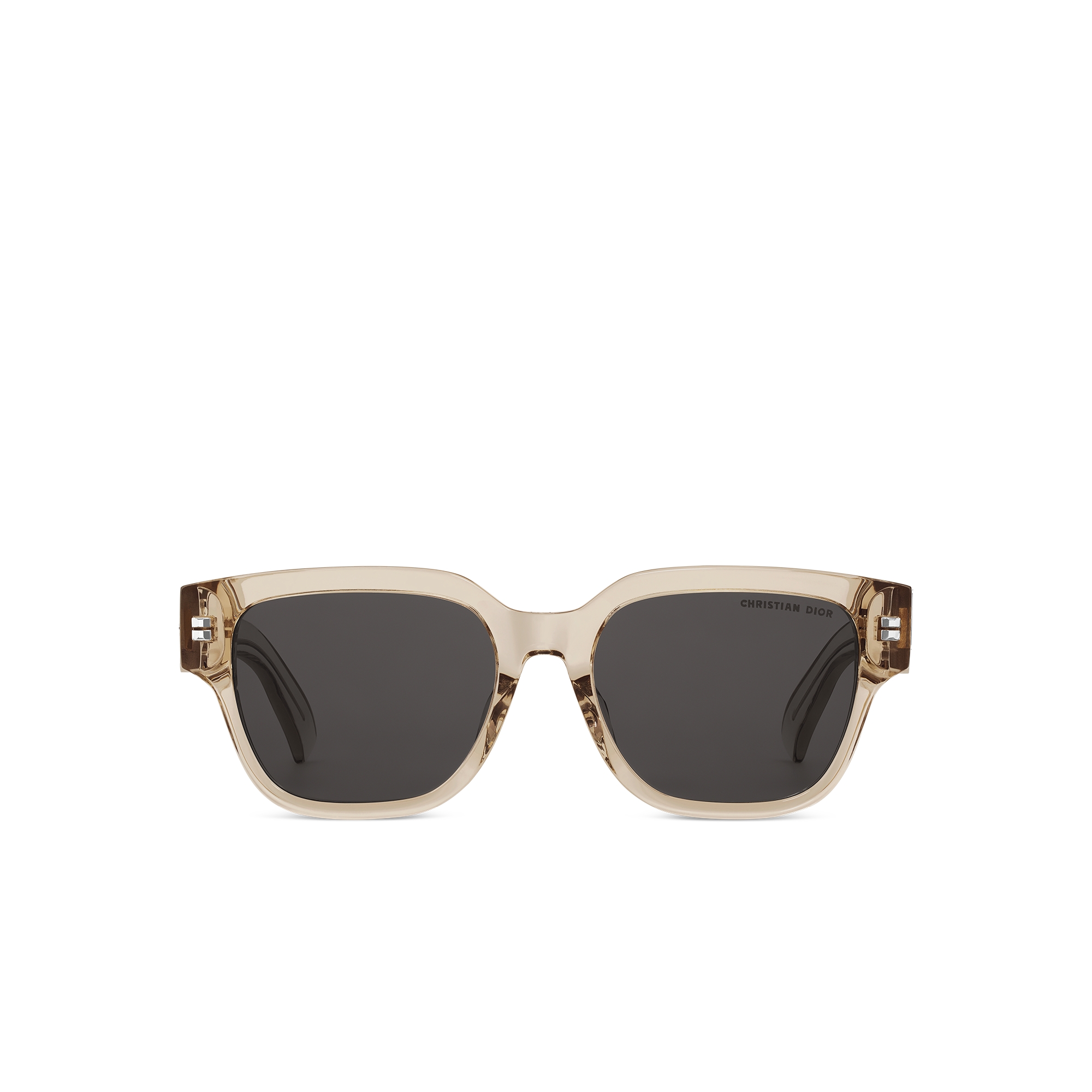 Dior Oblique S1F Transparent Beige Square Sunglasses E01
