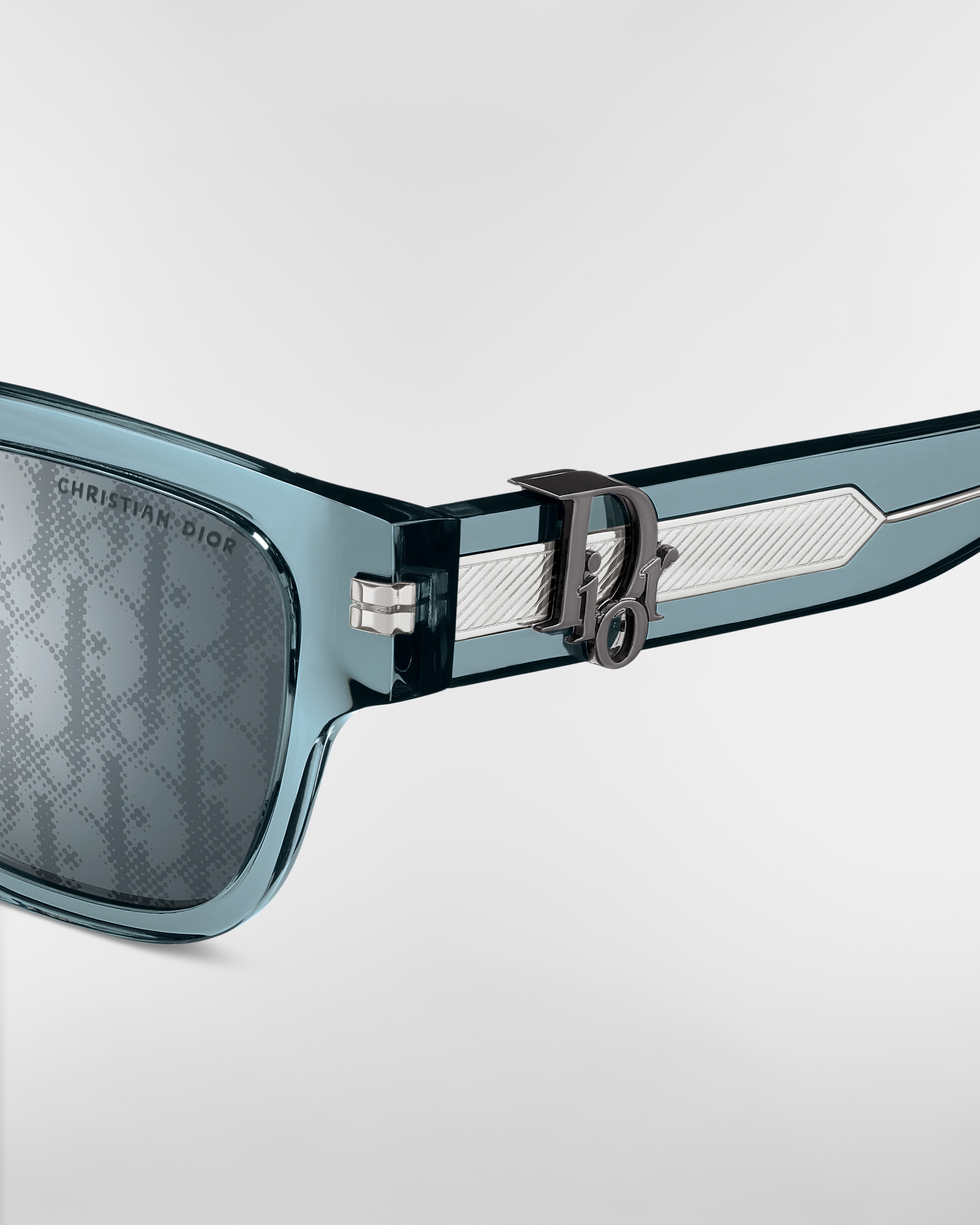 Dior Oblique S1F 透明藍色方形太陽眼鏡 E09